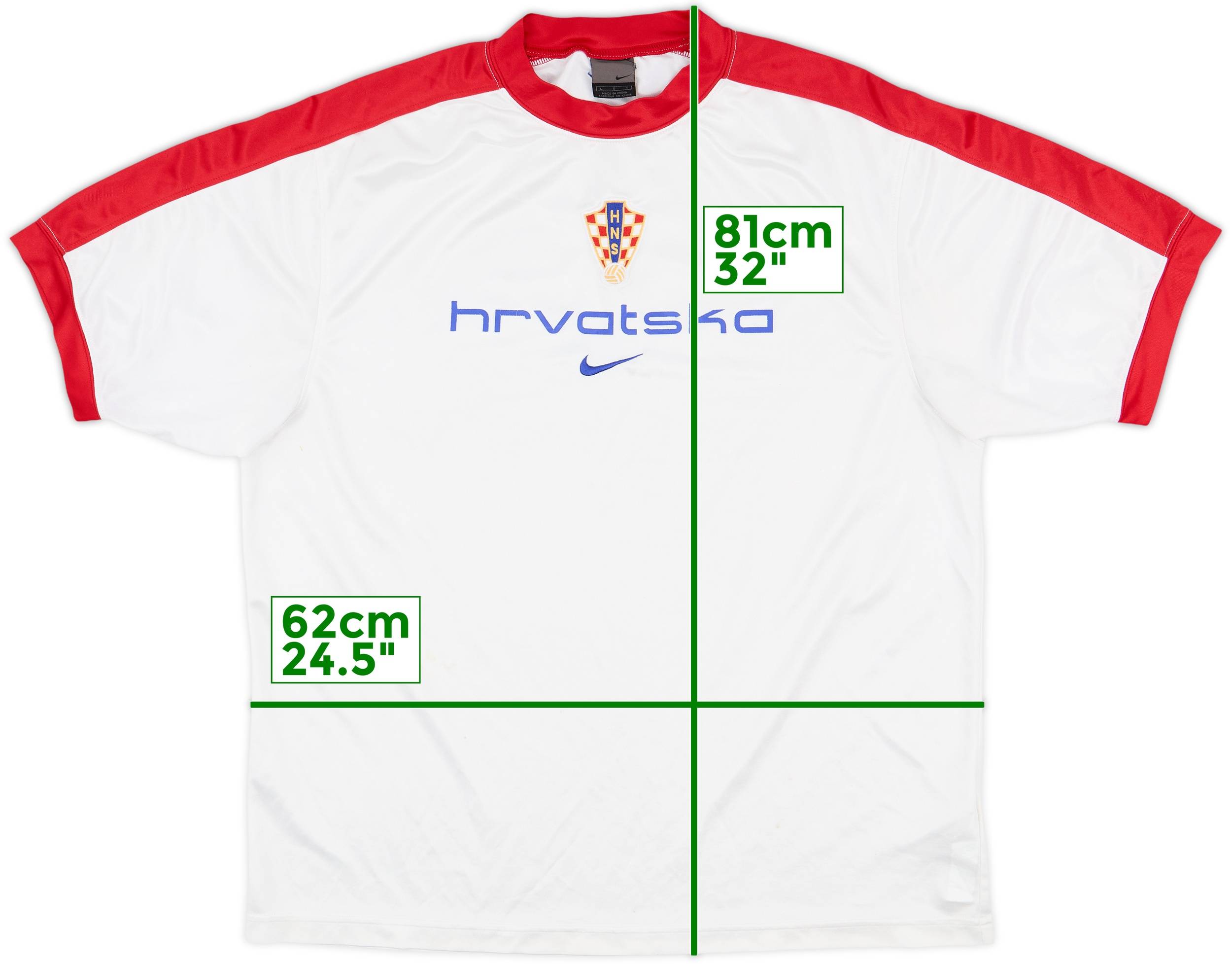Nike ナイキ Croatiaクロアチア代表 ユニフォーム シャツM 2002 Croatia World Cup 2002 Home Shirt Football Jersey Vintage