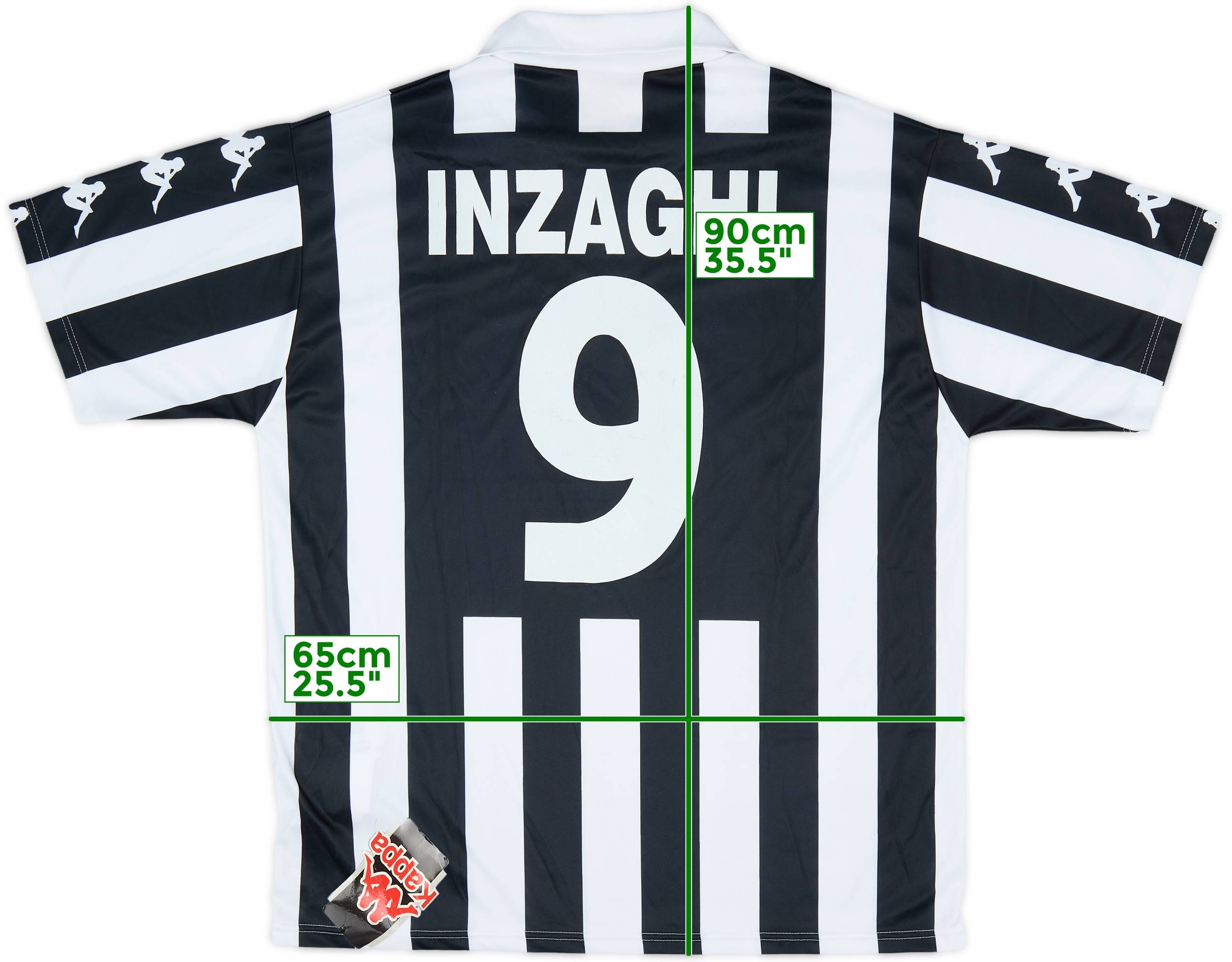 1998-99 Juventus Basic Home Shirt Inzaghi #9 (XL)