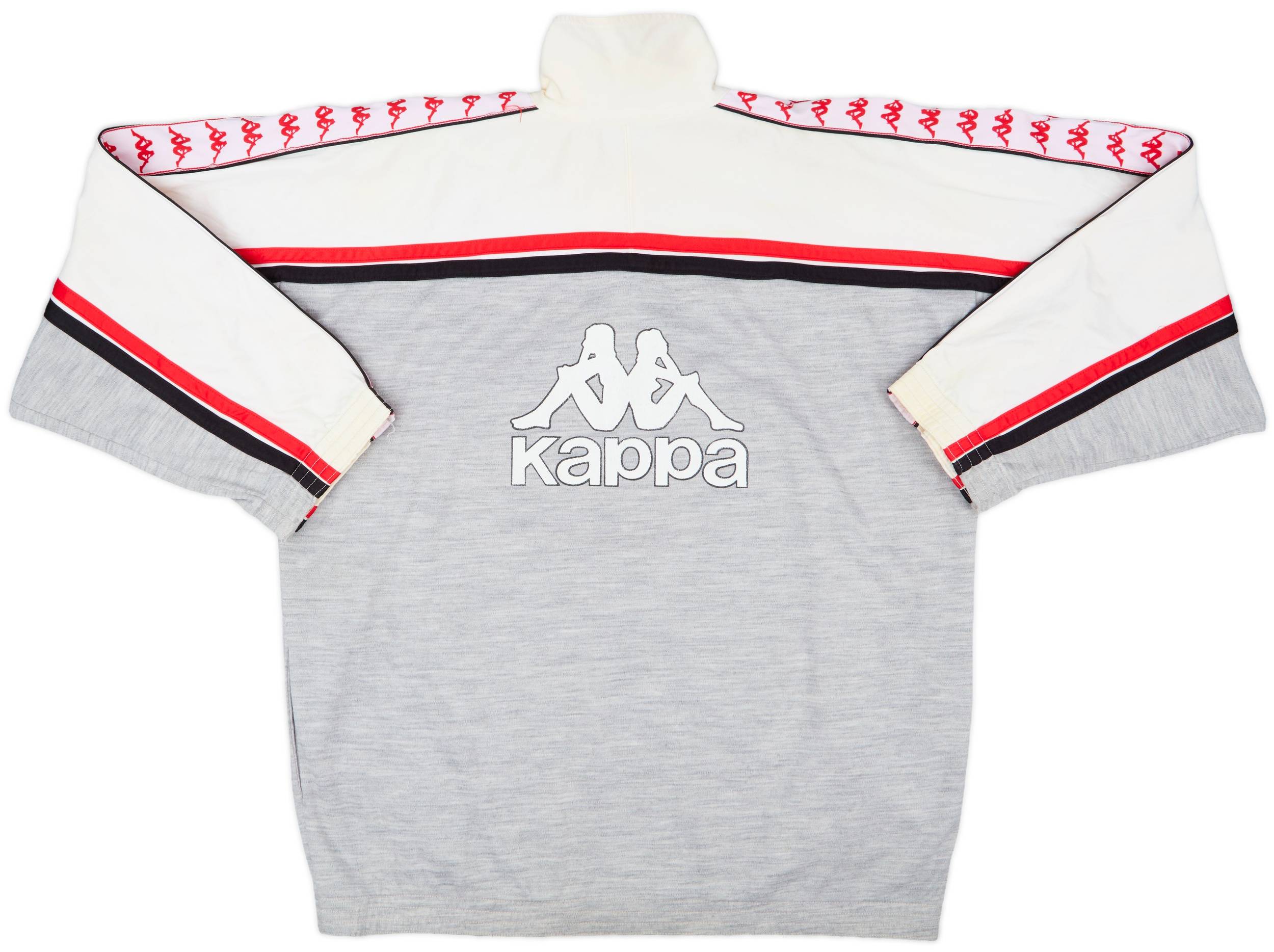 1987-88 AC Milan Kappa 1/4 Zip Track Jacket - 5/10 - (L)