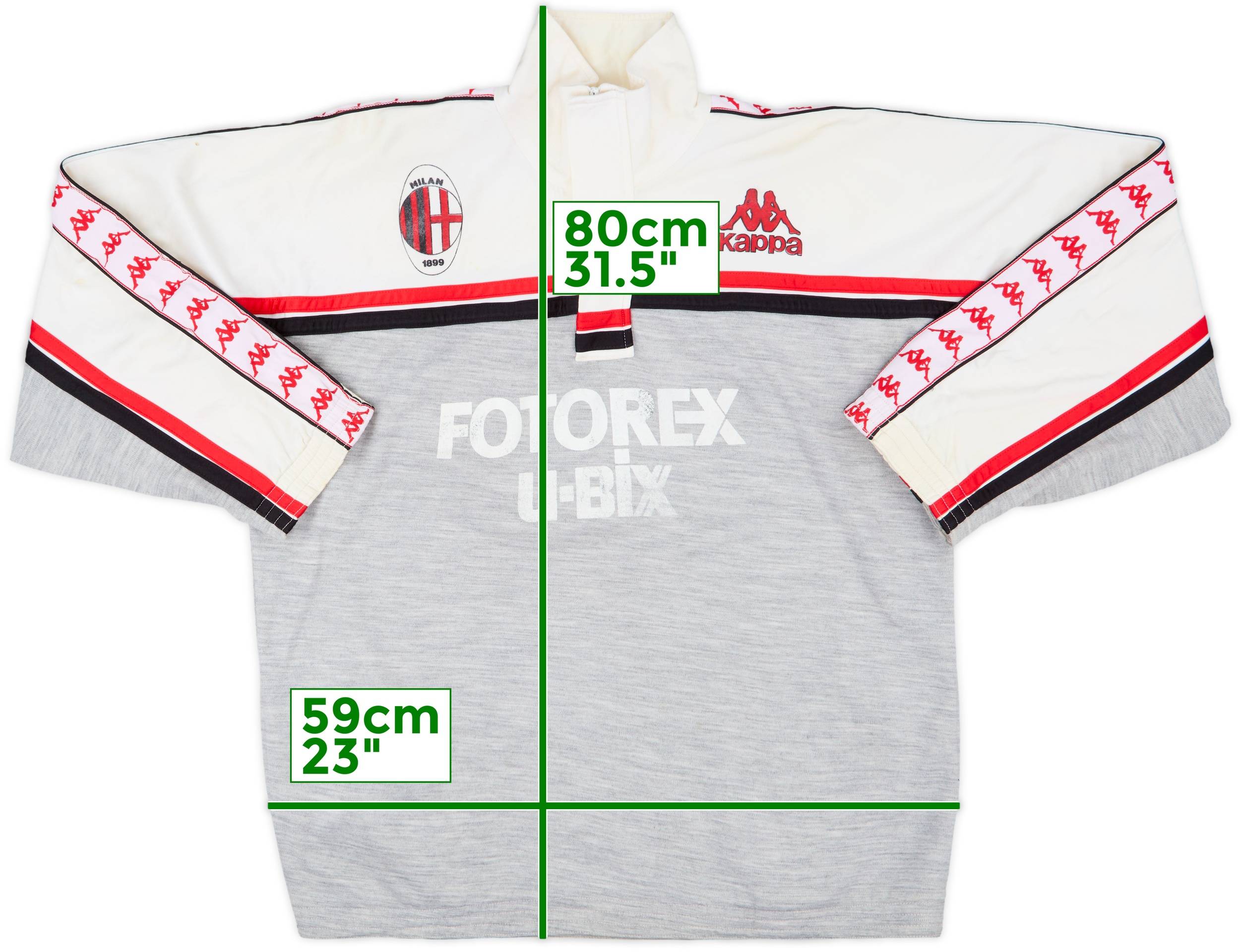 88”AC.MILAN イタリア製Kappa 社 ジャージMediolanum 290525549111-
