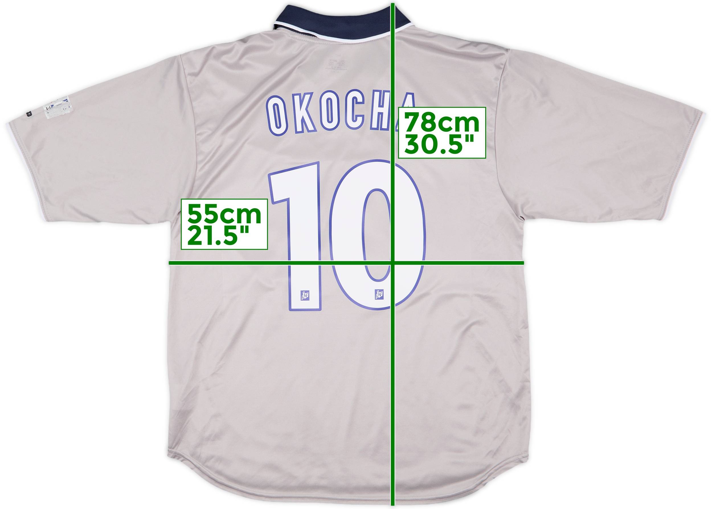 2000-01 Paris Saint-Germain Away Shirt Okocha #10 - 7/10 - (L)