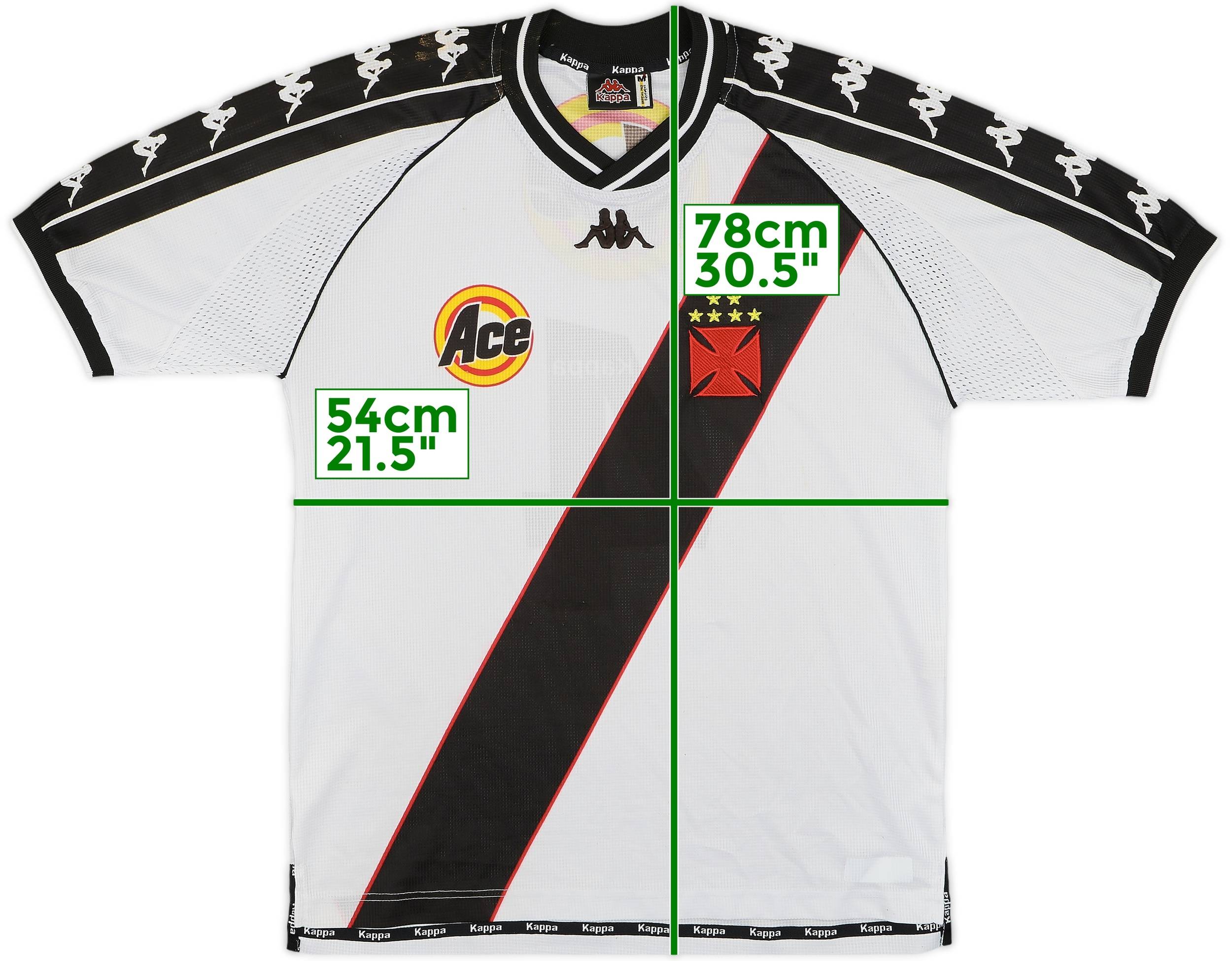 Kappa サッカーウェア Vasco da Gama M 1999/2000 1999-00 Vasco da Gama Home Shirt #4 - 9/10 - (M)