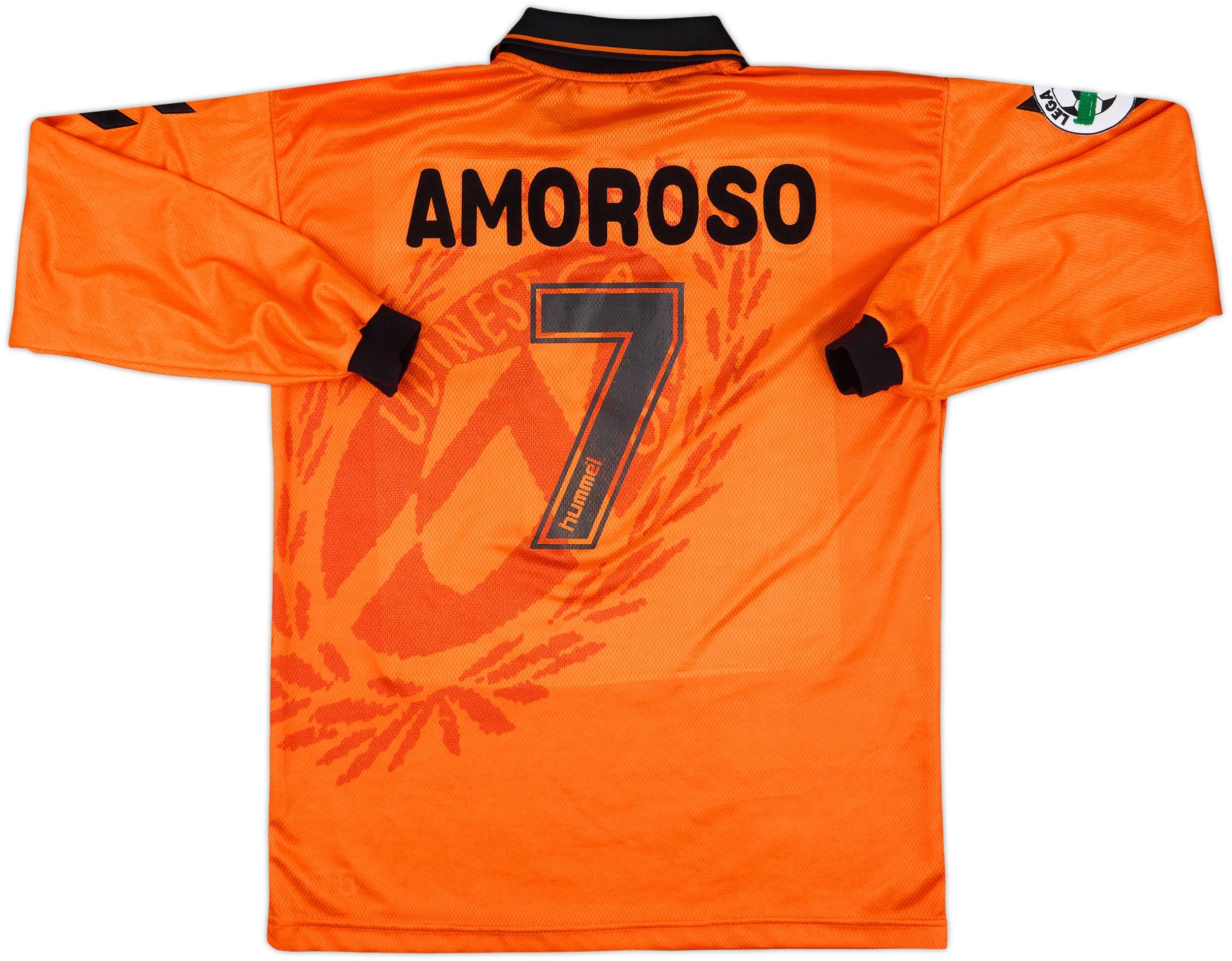 1997-98 Udinese Match Issue Third L/S Shirt Amoroso #7