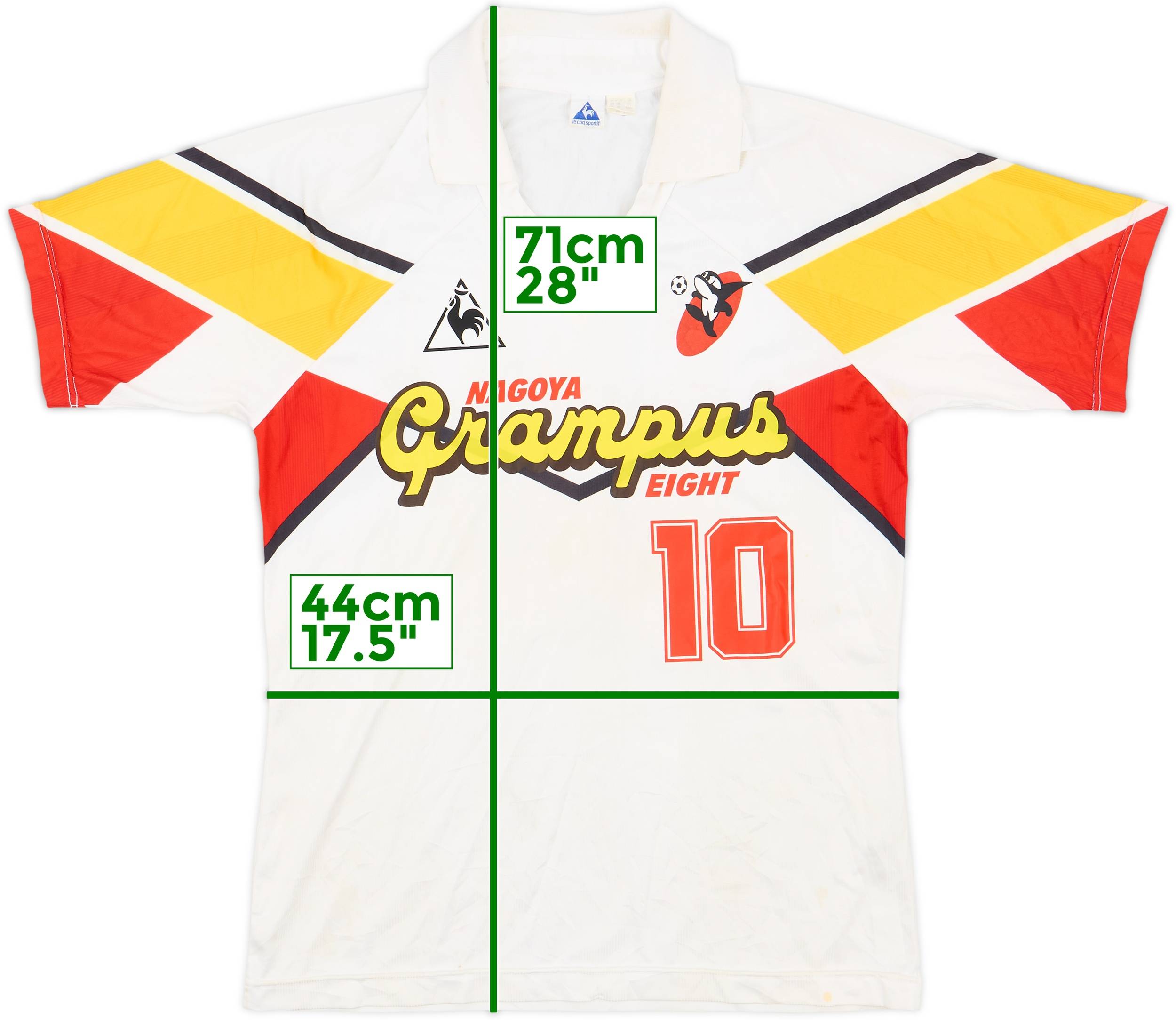 1992 Nagoya Grampus Eight Away Shirt (Lineker) #10 - 8/10 - (S)