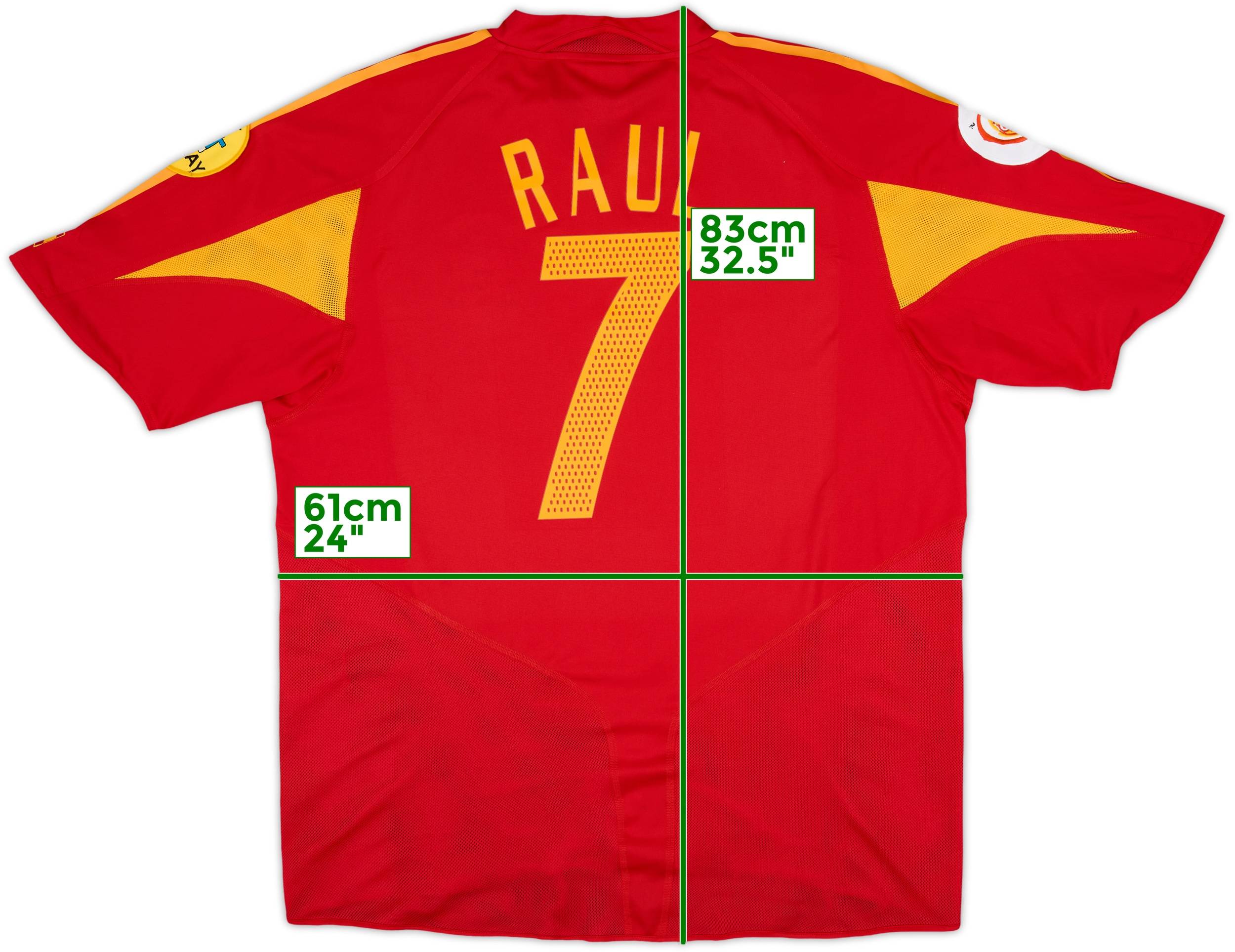 2004-06 Spain Home Shirt Raul #7 - 9/10 - (XL)