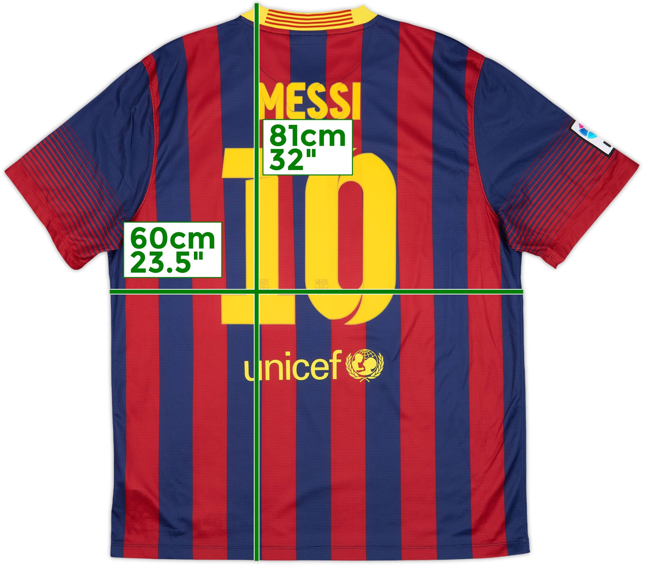2013-14 Barcelona Home Shirt Messi #10 (XL)