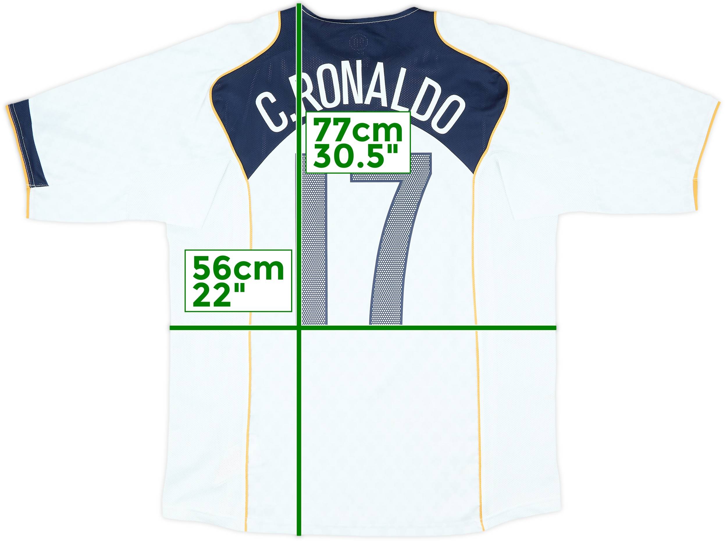 2004-06 Portugal Away Shirt C.Ronaldo #17 - 9/10 - (L)