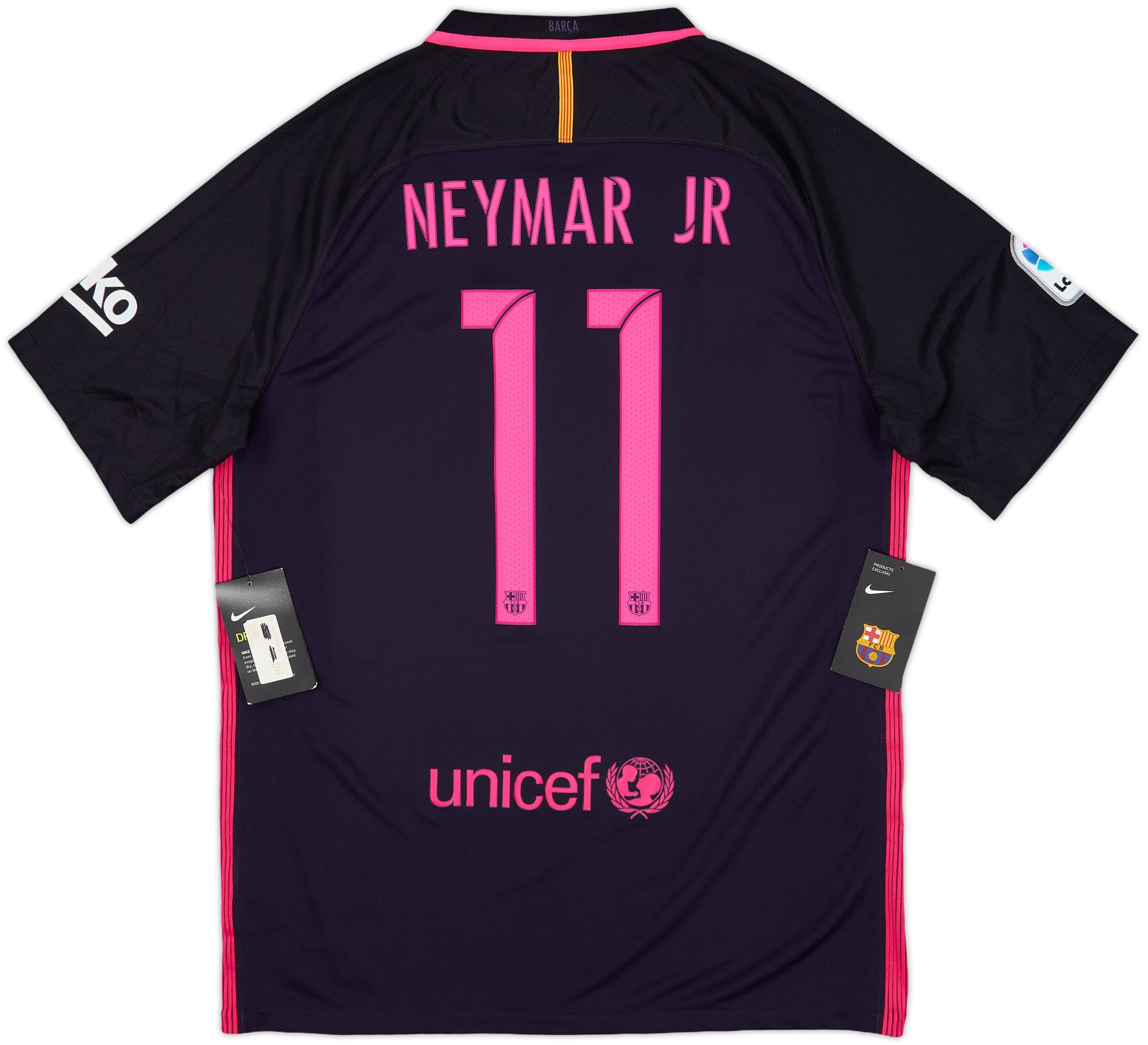 2016-17 Barcelona Away Shirt Neymar Jr #11 (L)
