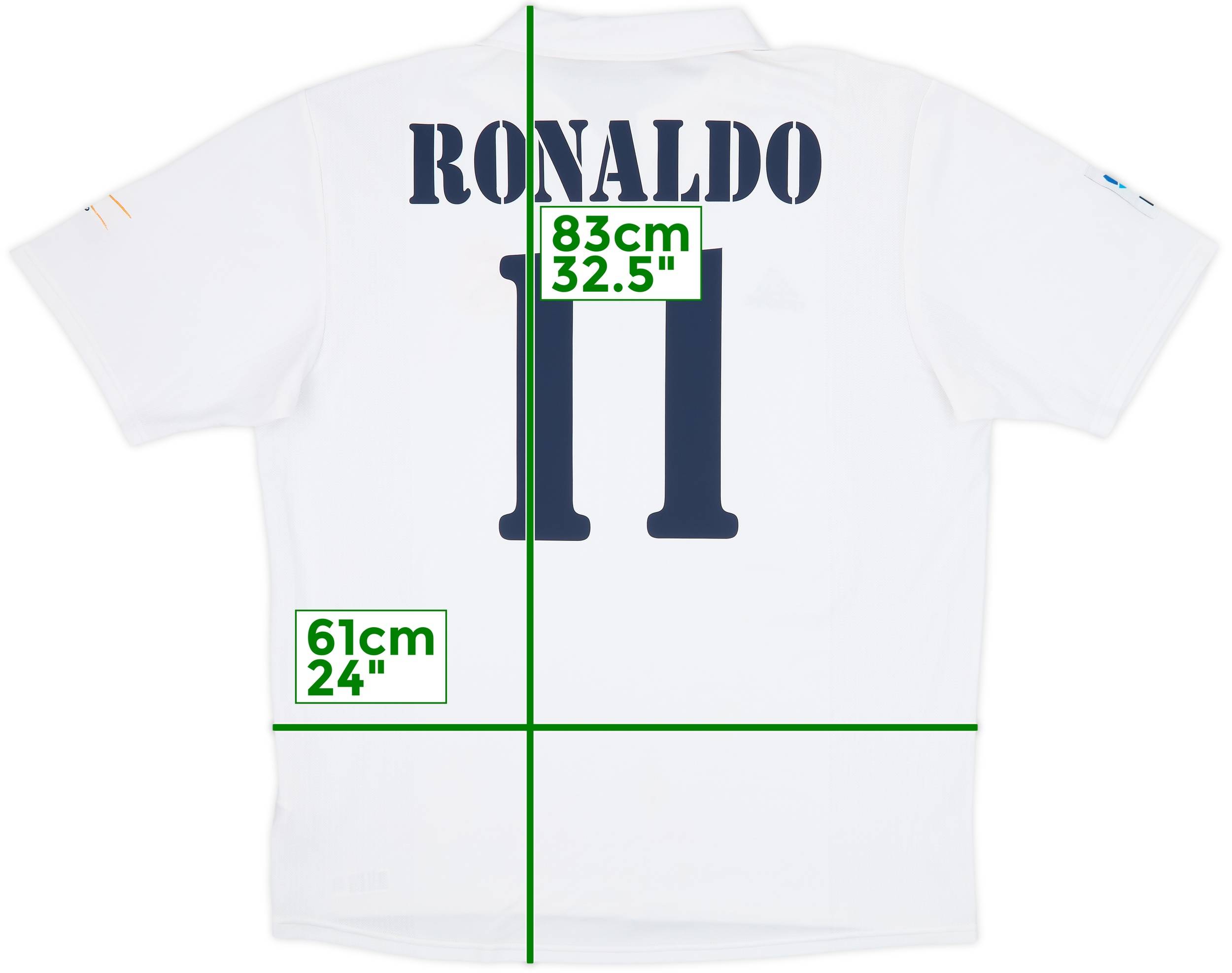 正規02-03 Real Madrid 100th RONALDO ユニフォーム 2002-03 Real Madrid Centenary Home Shirt Ronaldo #11 - 9/10 - (XL)