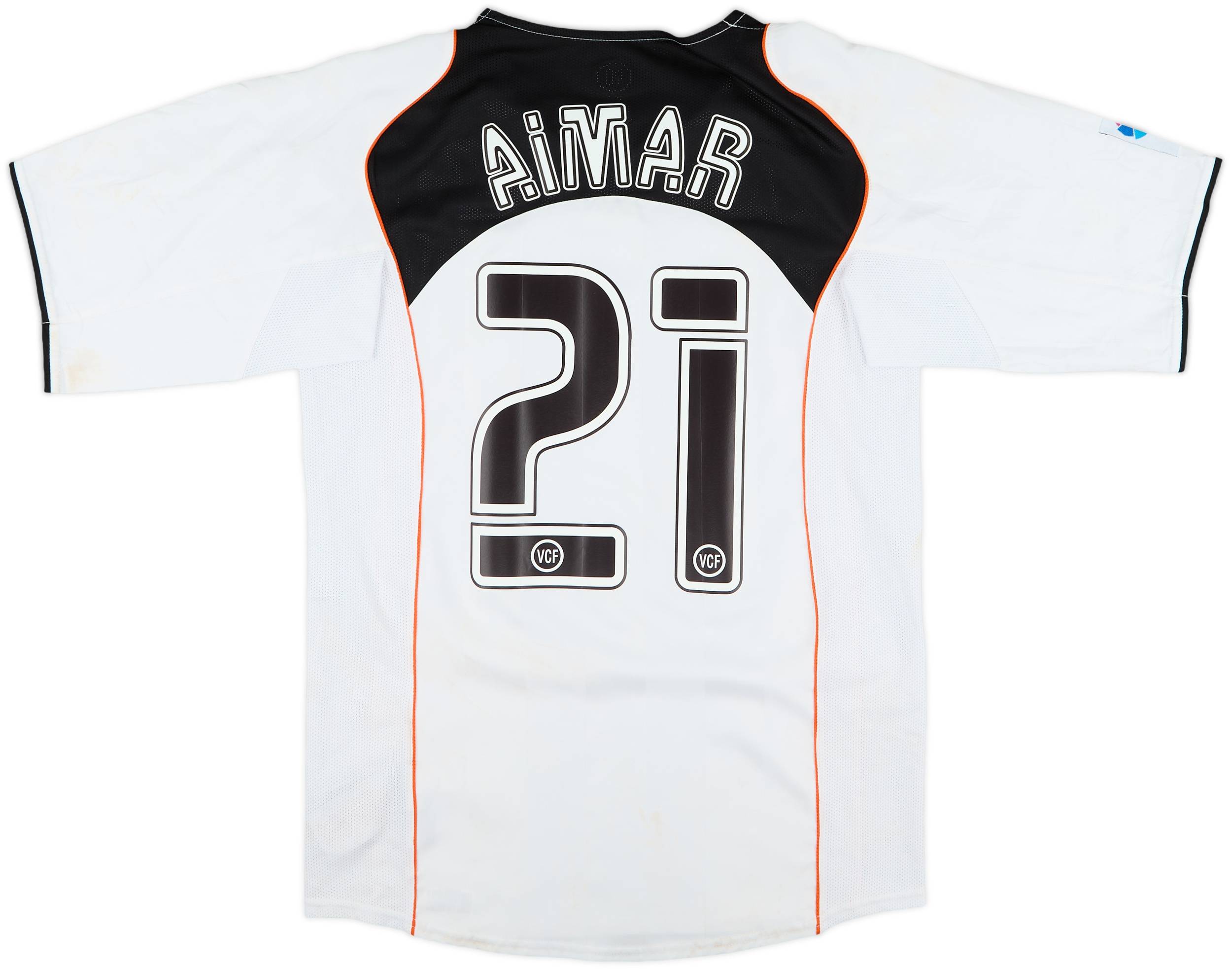 2004-05 Valencia Home Shirt Aimar #21 - 6/10 - (S)