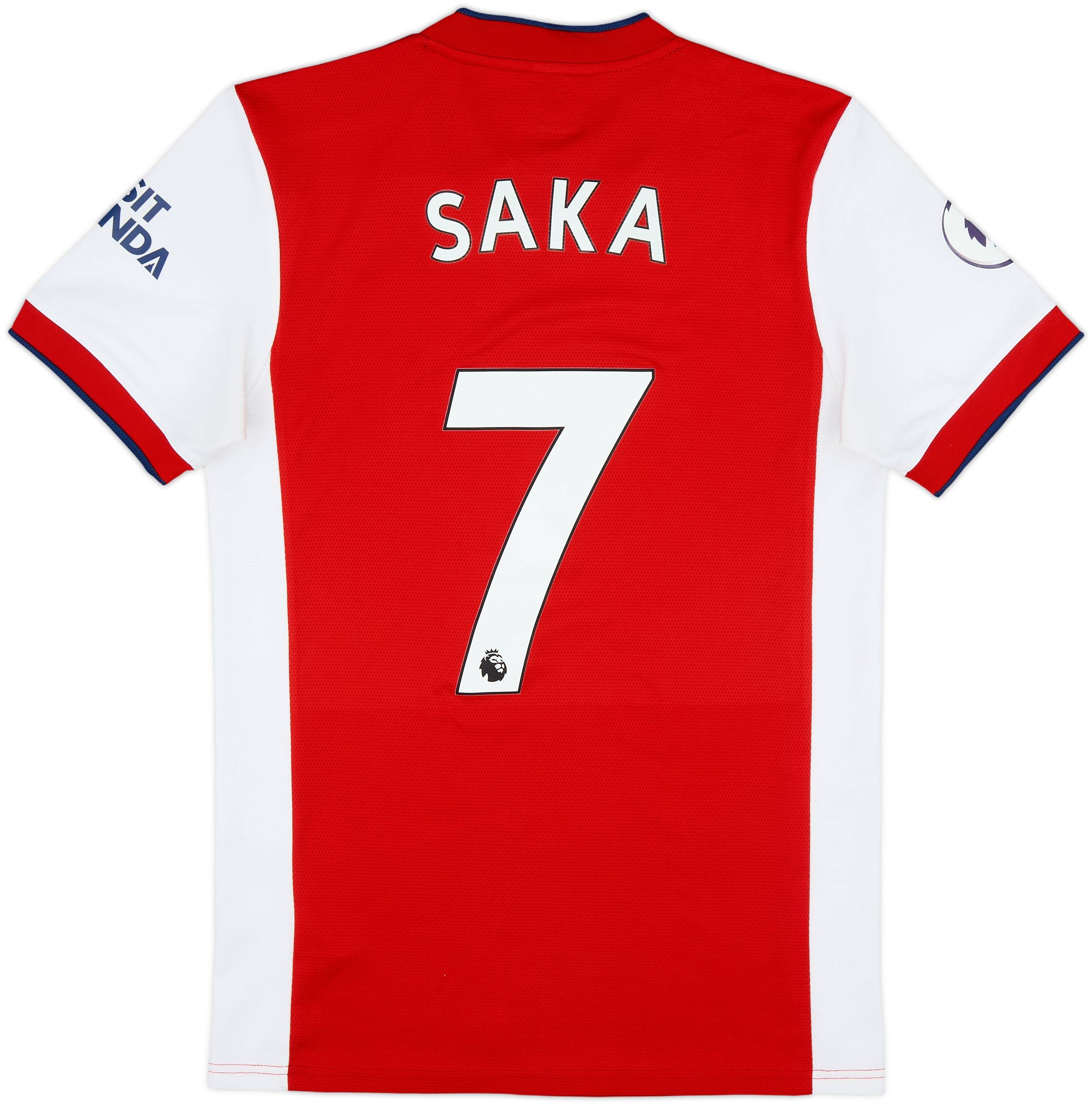 2021-22 Arsenal Home Shirt Saka #7 - 7/10 - (S)