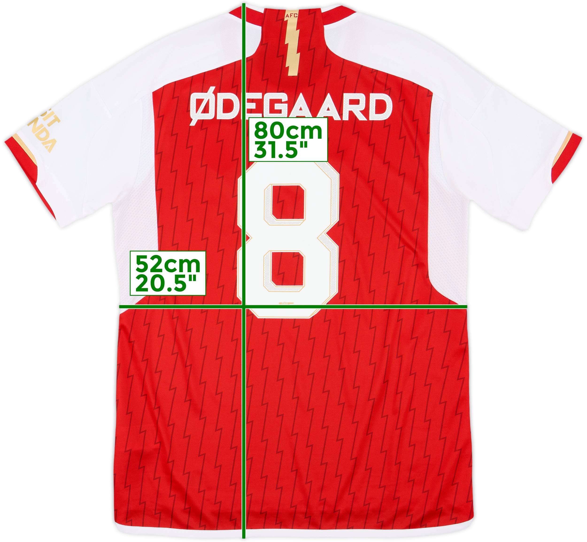 アーセナル ØDEGAARD 8番 シャツ 新品 22-23 アーセナル ØDEGAARD 8番 半袖シャツ - メルカリ