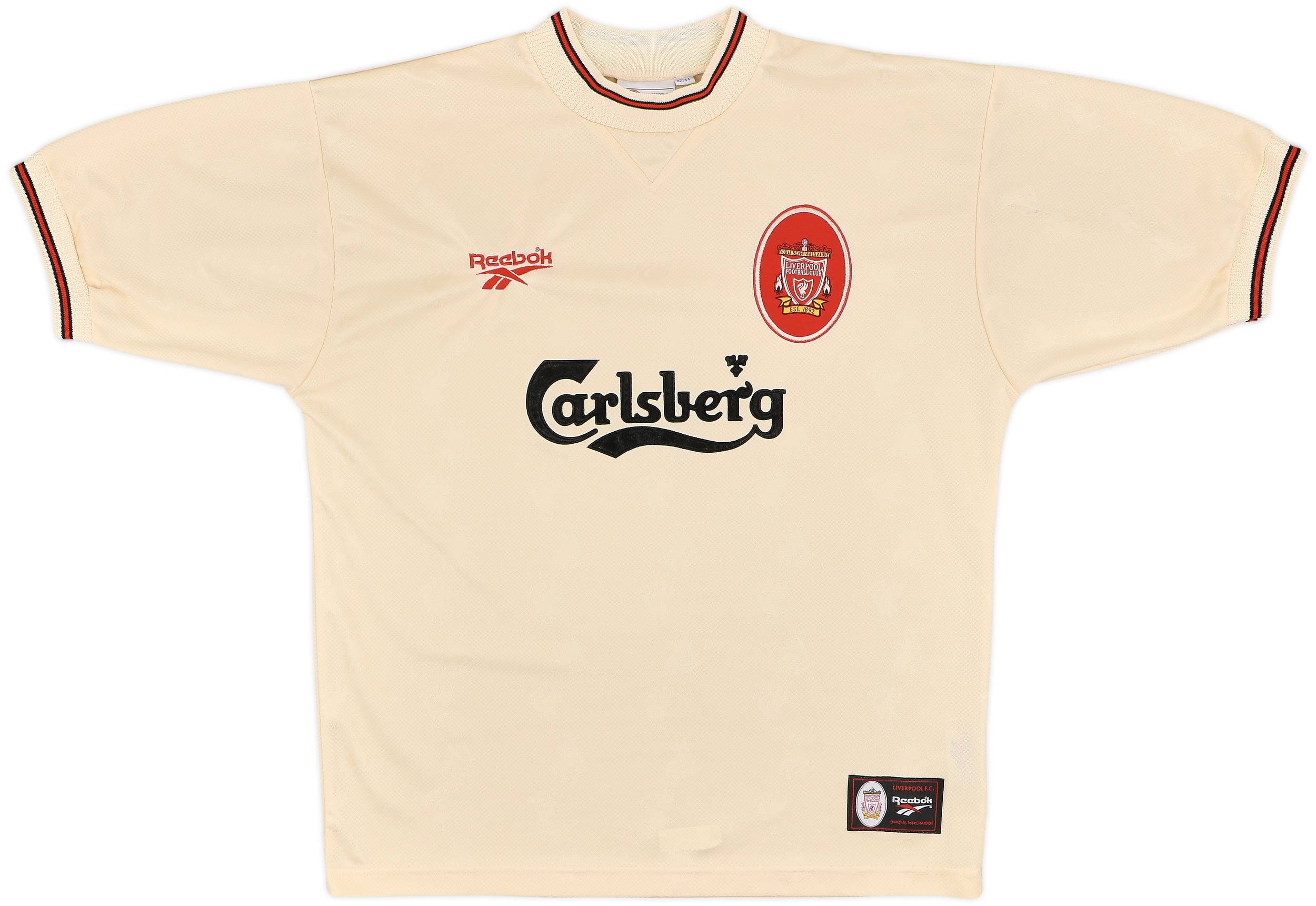 UK製 Reebok LIVERPOOL 96/97 アウェイ ゲームシャツ M 1996-97 Liverpool Away Shirt