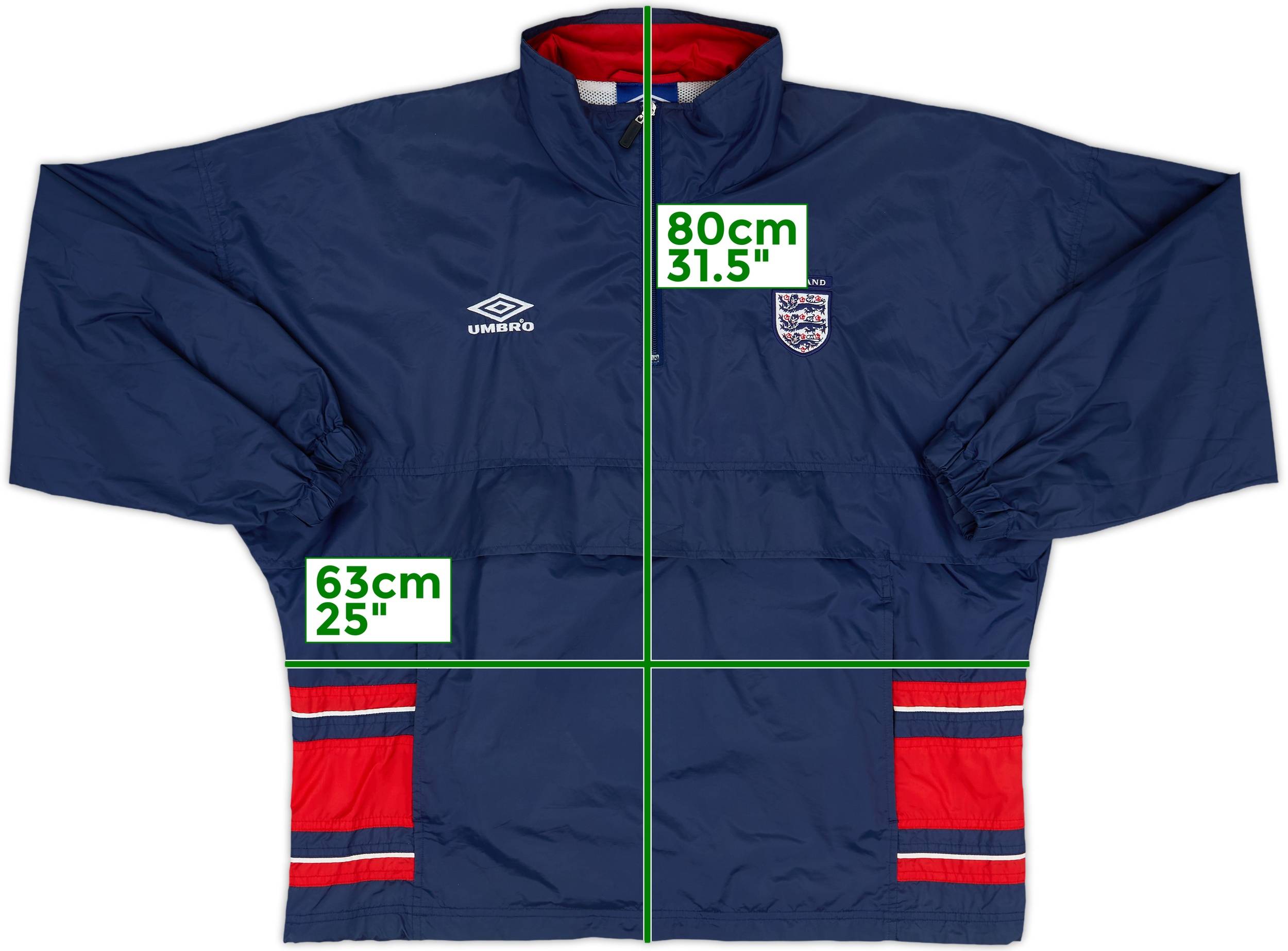 UMBRO nylon anorak jacket england イングランド 2007-09 England Umbro Hooded Rain Jacket - 8/10 - (XXL)