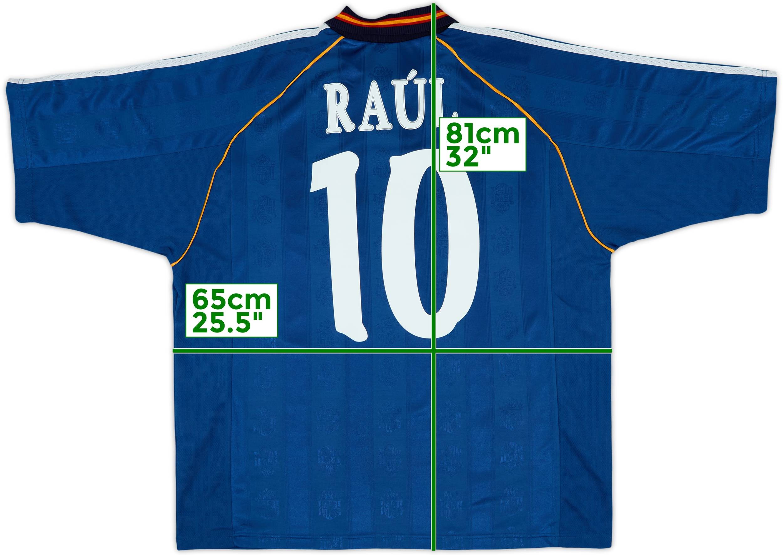 1999-00 Spain Away Shirt Raul #10 - 10/10 - (XL)