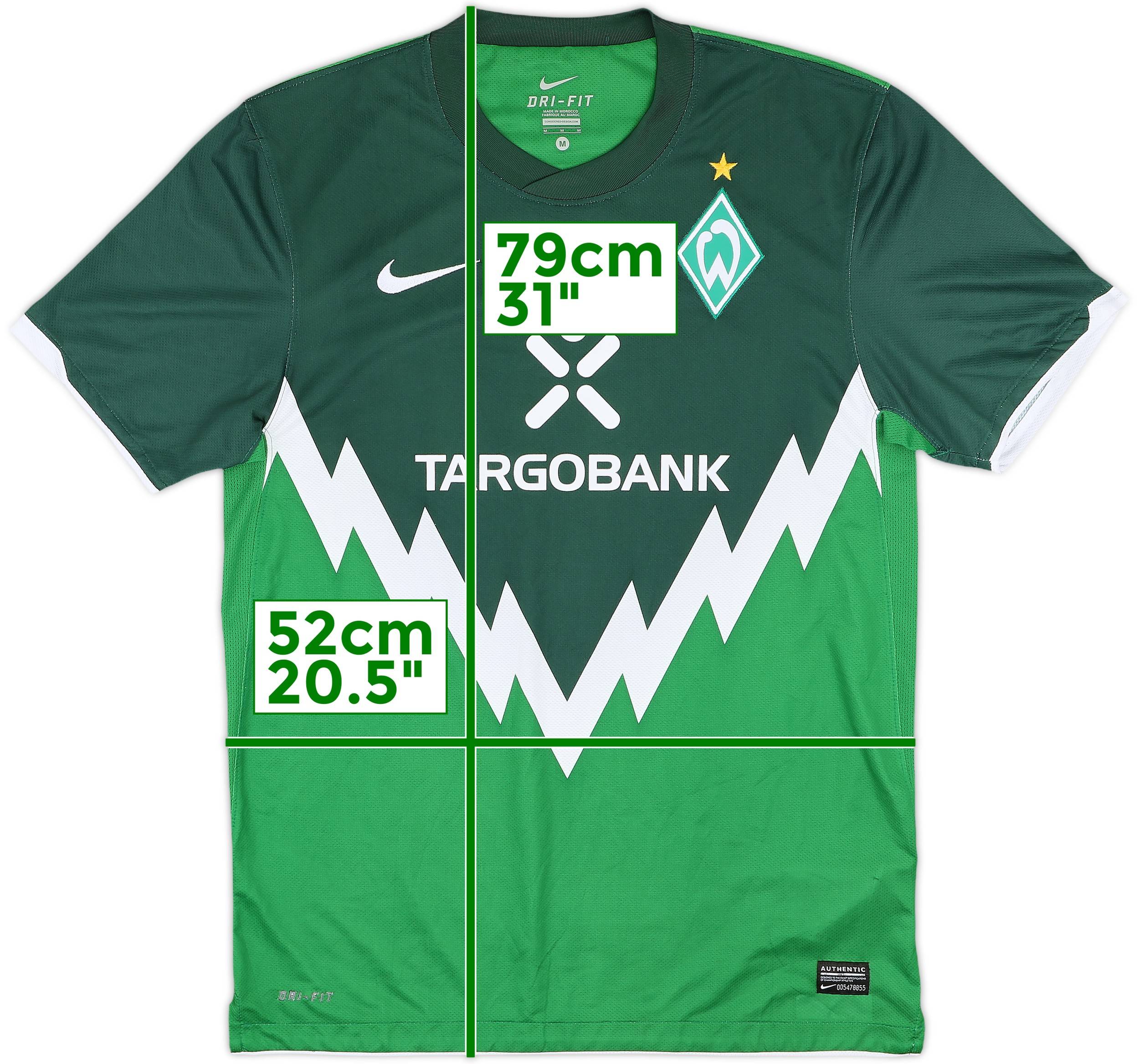 ウェア Werder Bremen 2010/11Player Issue shirt 2010-11 Werder Bremen Home Shirt - 10/10 - (M)