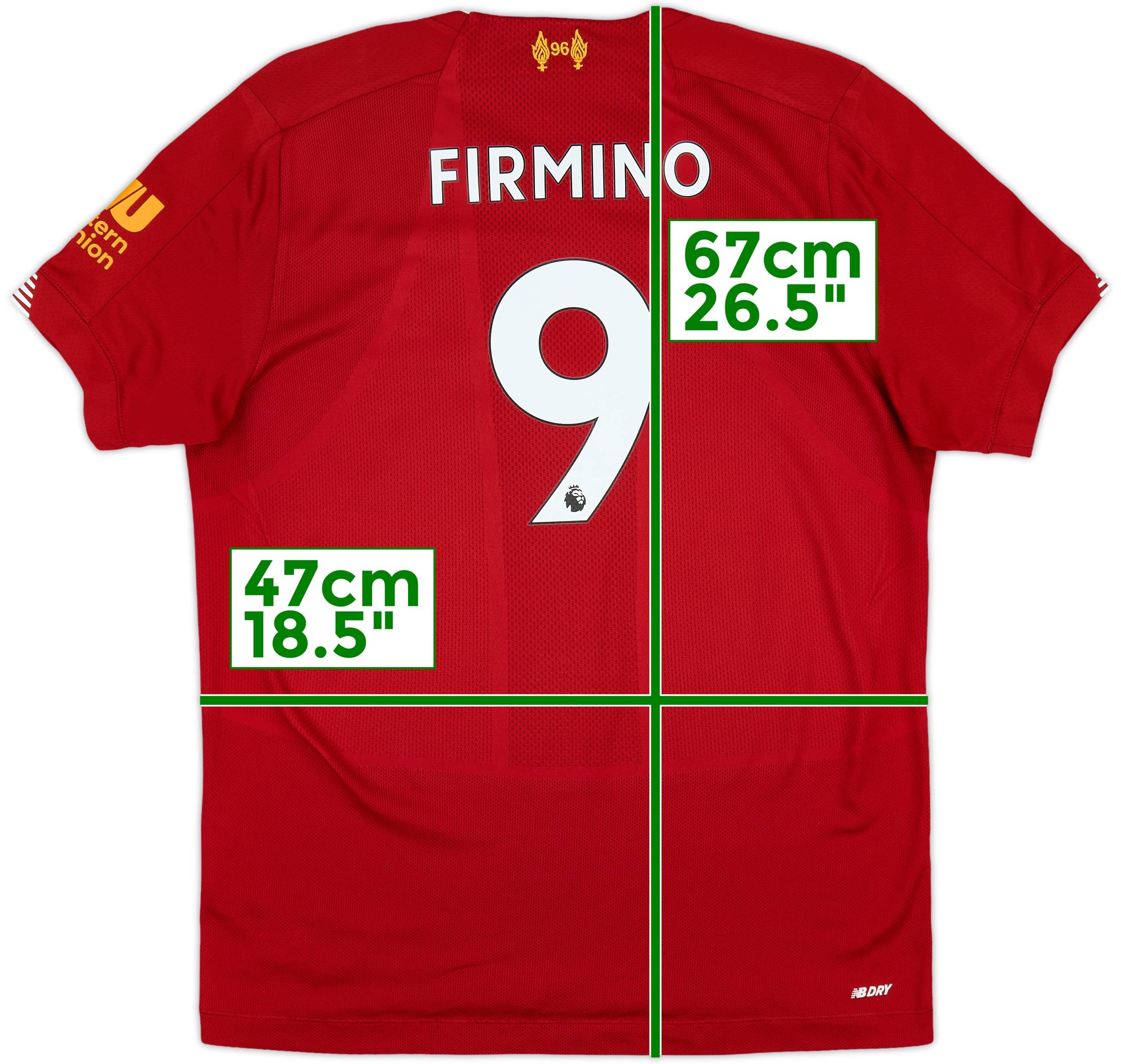 リバプール Firmino 9番 シャツ Mサイズ 2021-22 Liverpool Authentic Home Shirt Firmino #9 (XS)