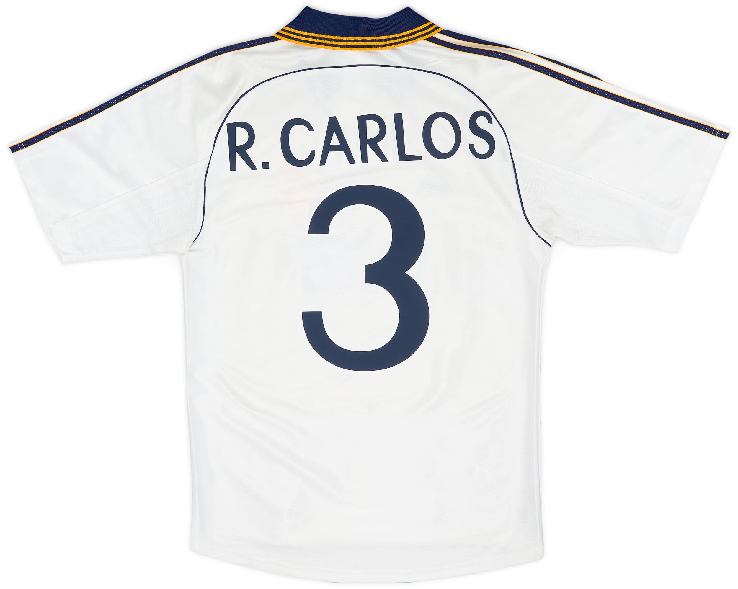 1998-00 Real Madrid Home Shirt R.Carlos #3 - 5/10 - (S)