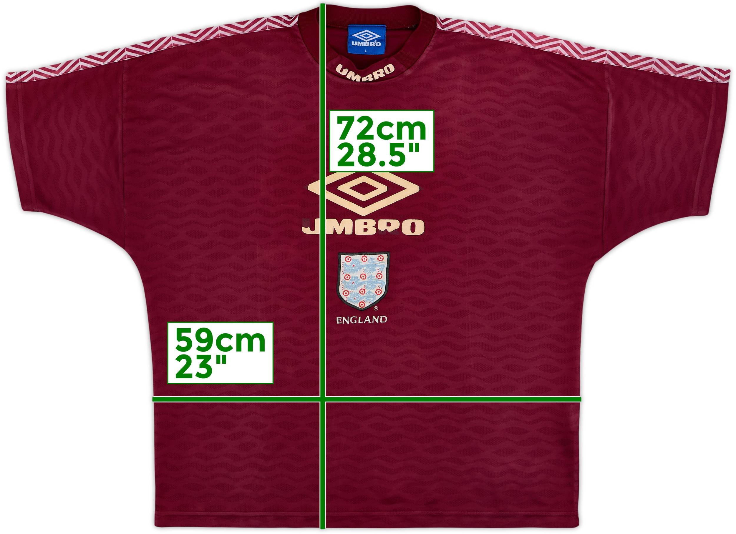 Umbro soccerTシャツ　England 1998 England Umbro Training Shirt - 5/10 - (L)