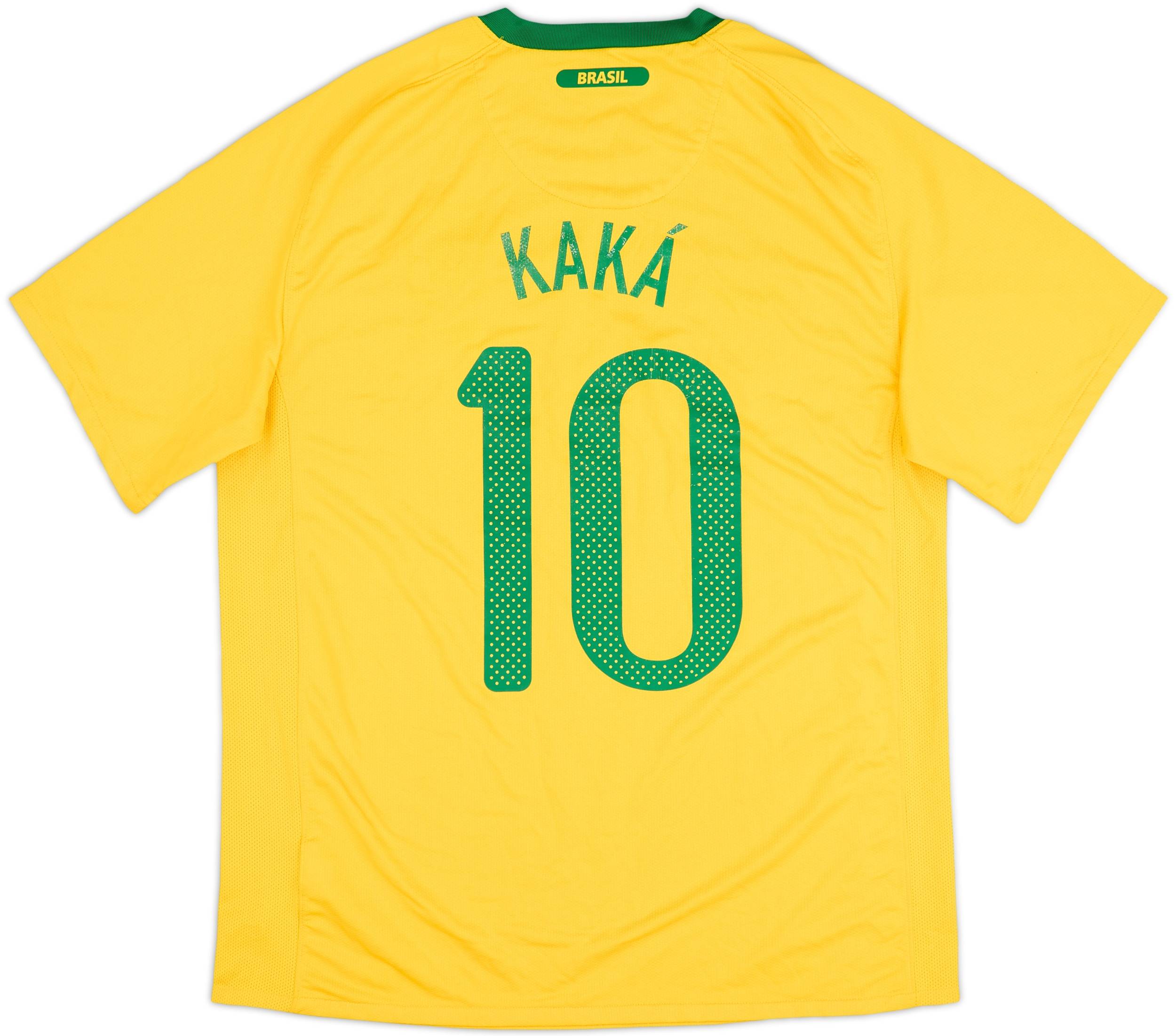 2010-11 Brazil Home Shirt Kaka #10 - 6/10 - (L)