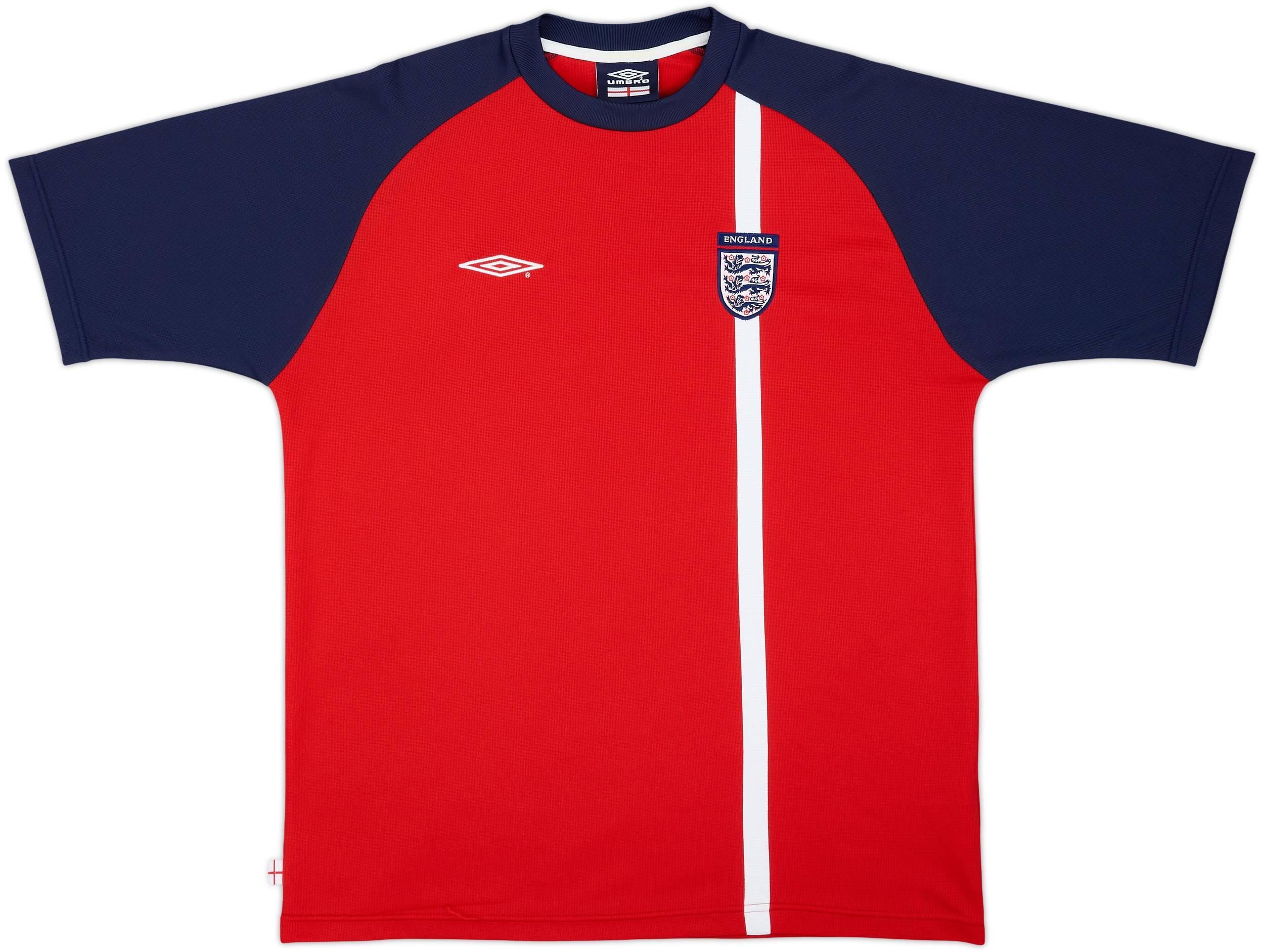 2001-02 England Umbro Training Shirt - 8/10 - (XL)