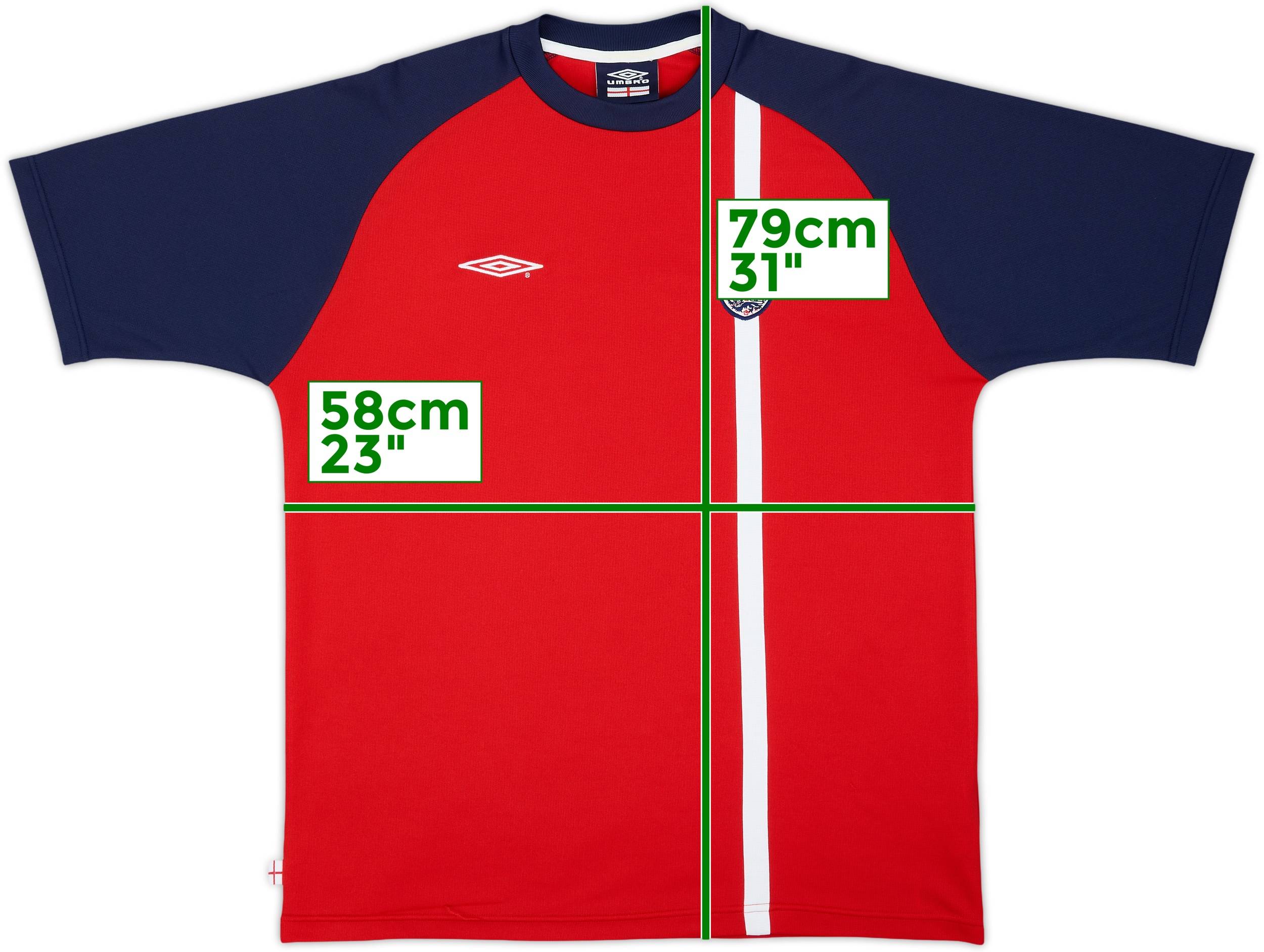 2001-02 England Umbro Training Shirt - 8/10 - (XL)