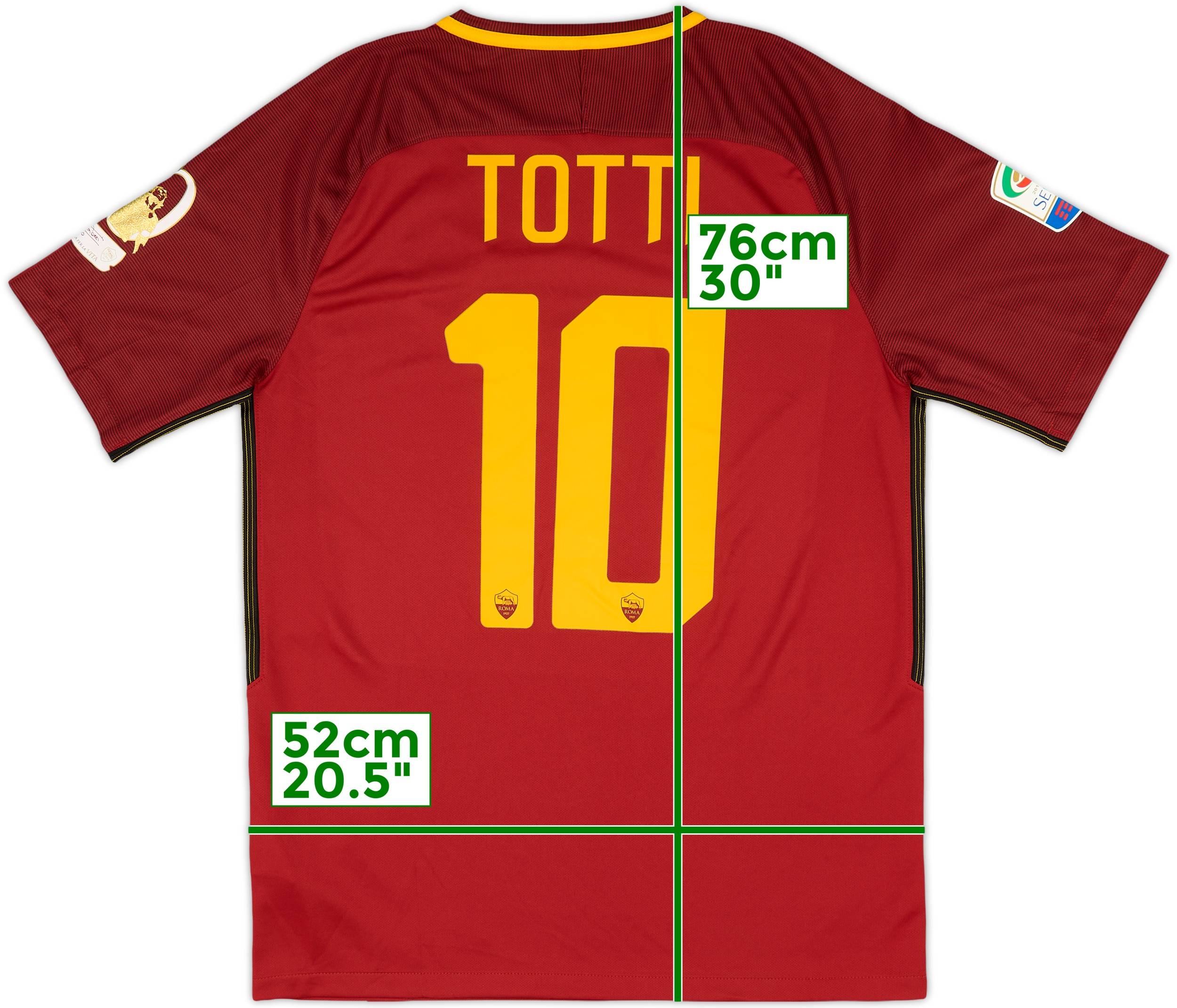 【新品未使用】ローマ｜07-08｜#10 TOTTI｜80周年記念 07/08ローマ トッティユニフォーム - メルカリ