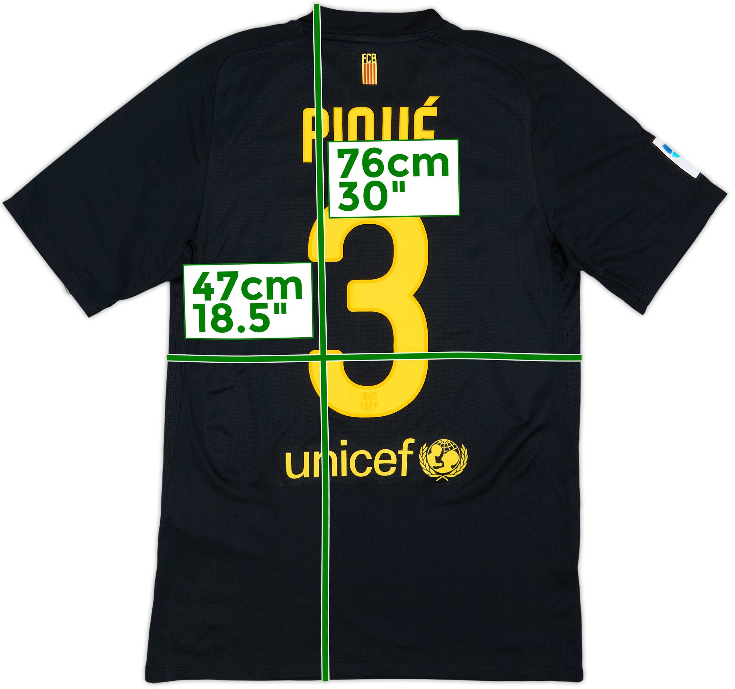 バルセロナ2011-12シーズン　ユニフォーム　Piqué 3 ピケ 2011-12 Barcelona Away Shirt Pique #3 (S)