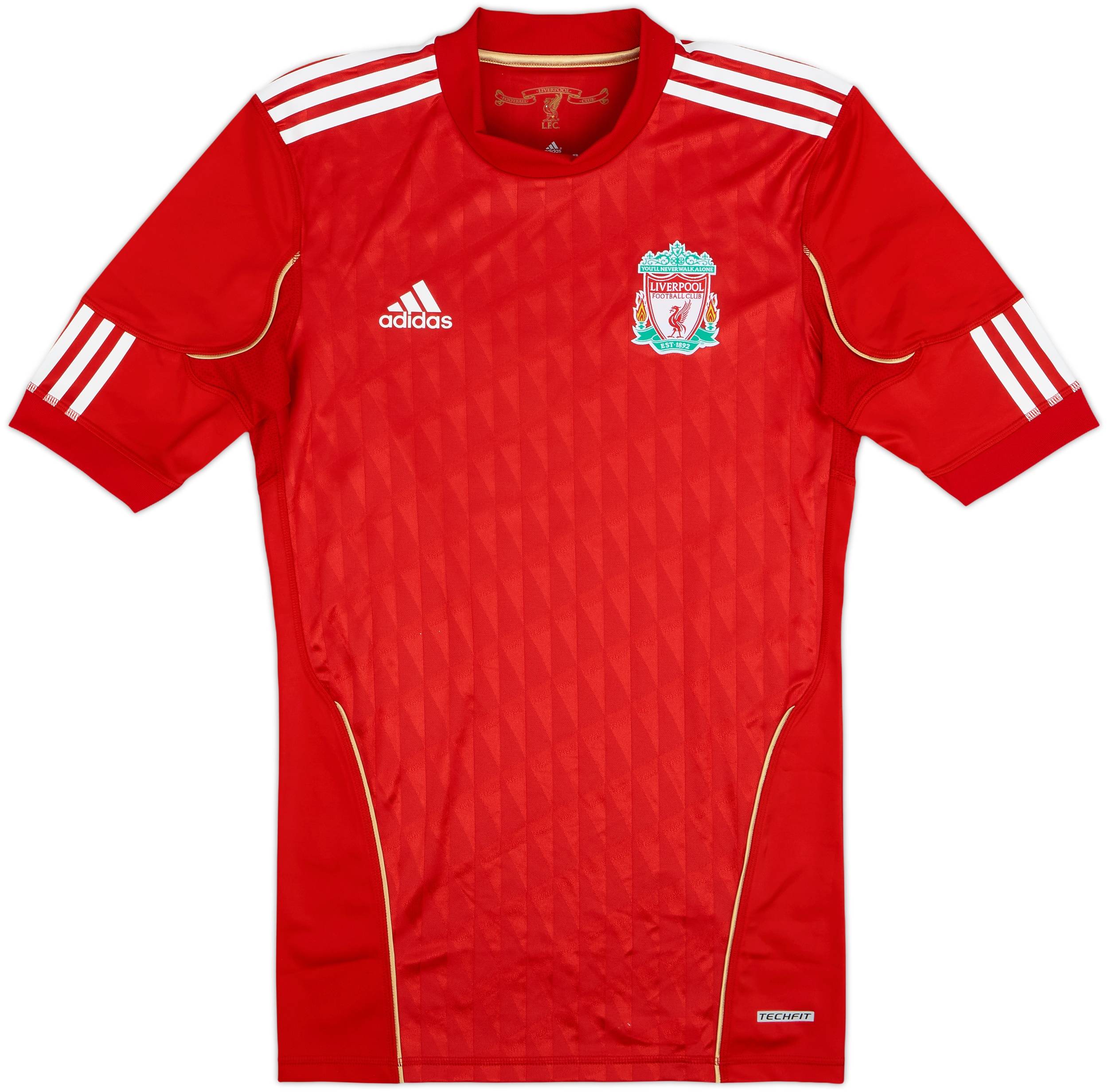 2010-12 Liverpool Player Issue TechFit Home Shirt Gerrard #8