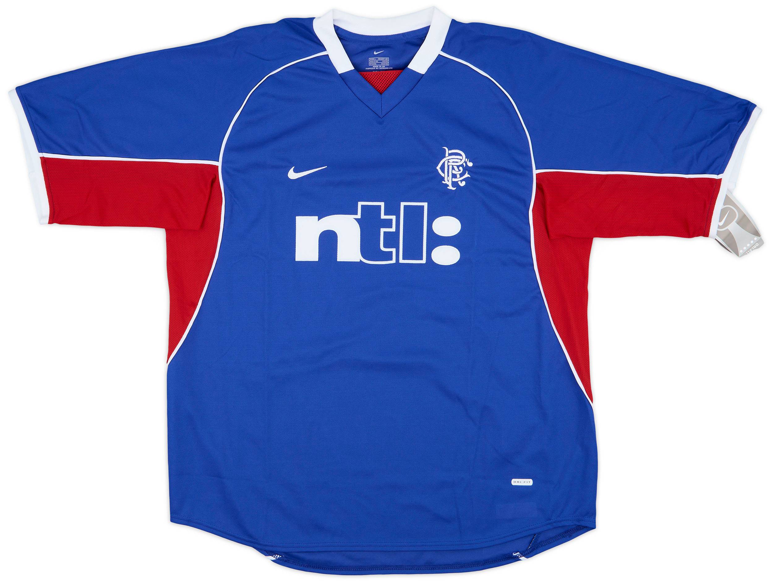 2001-02 Rangers Home Shirt (L)