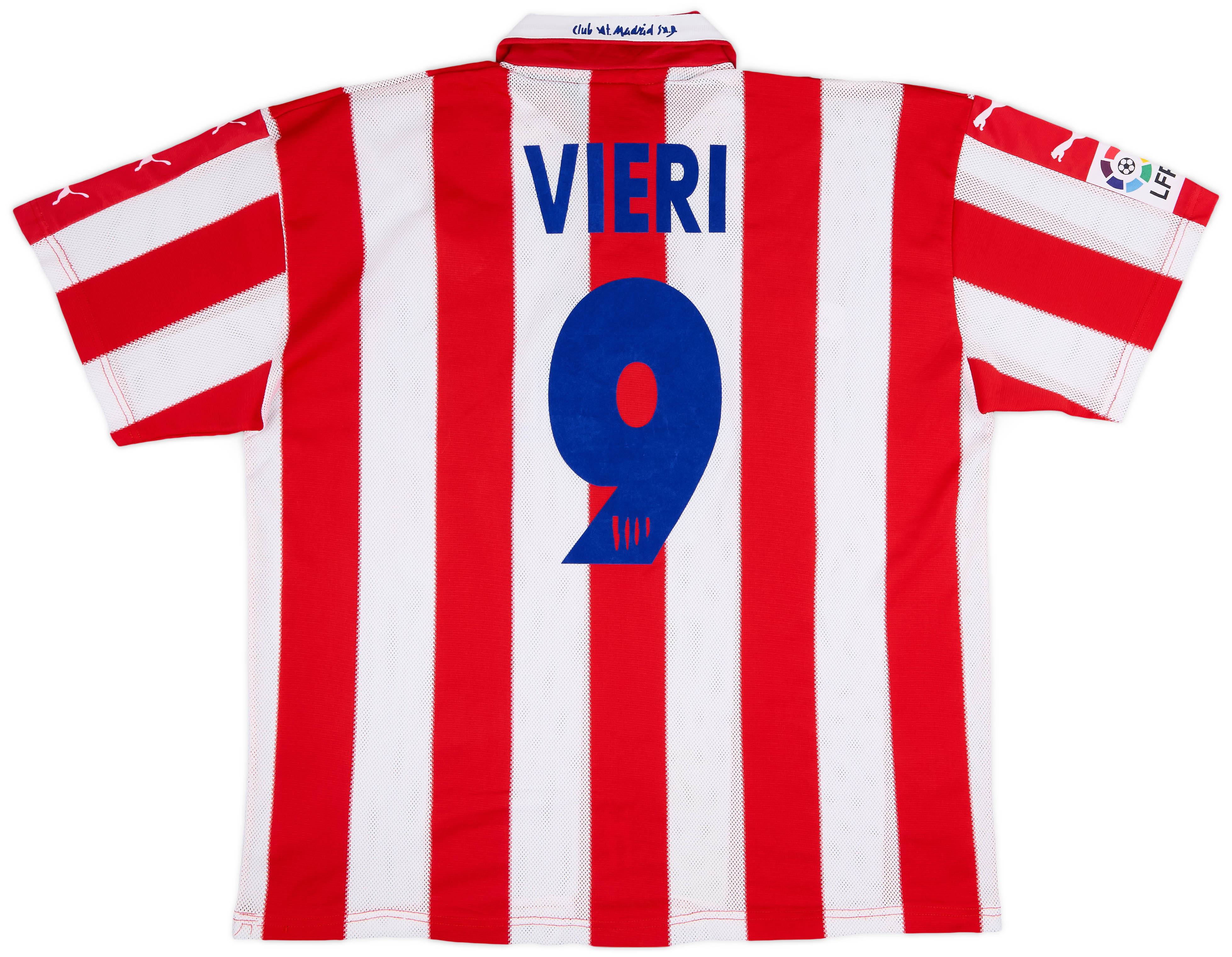 希少　90S VINTAGE 98-00 Atlético Madrid Atlético Madrid 98/99 • Home Shirt • L – Real Vintage Football