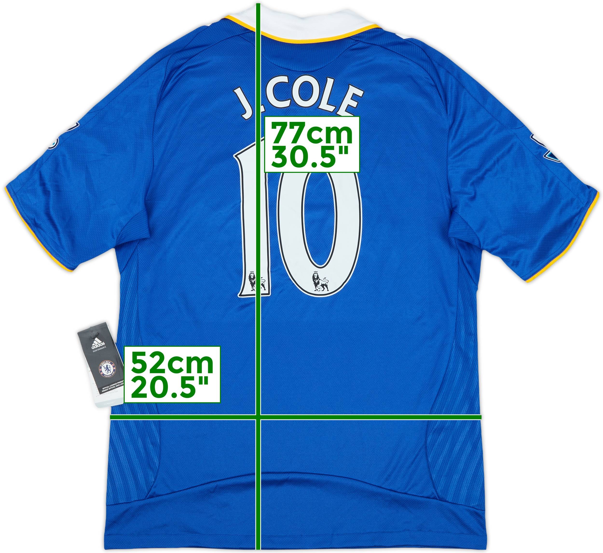 2008-09 Chelsea Home Shirt J. Cole #10 (M), image size:2500x2291