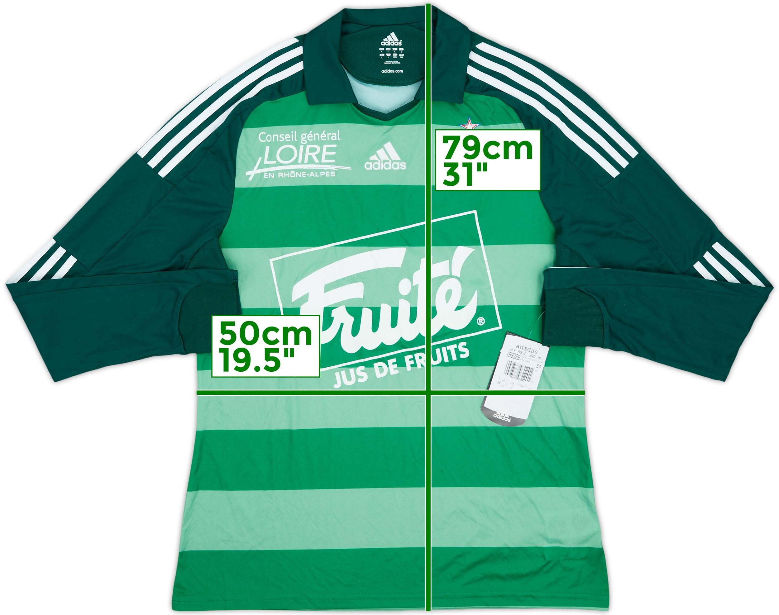2009-10 Saint Etienne Third L/S Shirt (L)