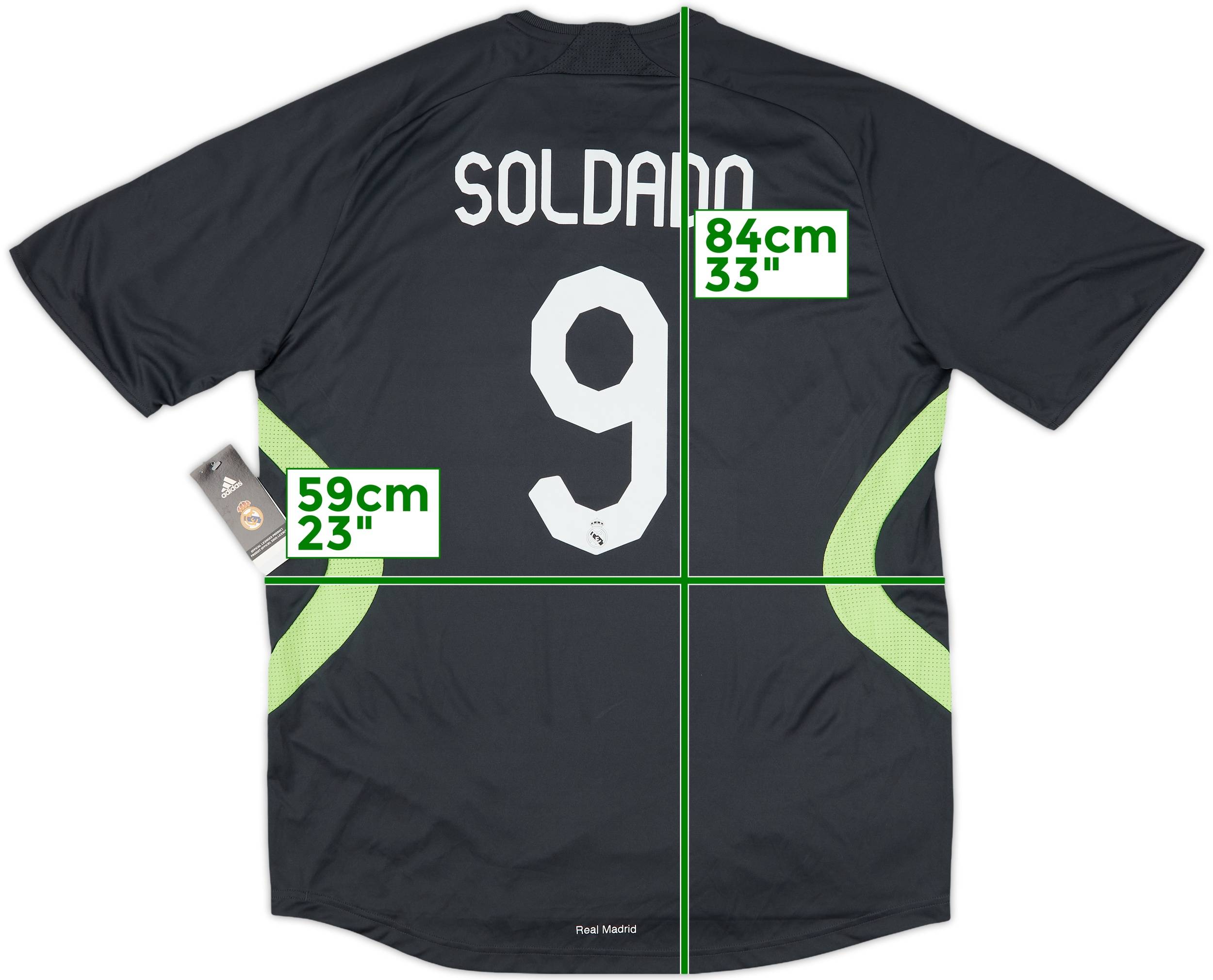2007-08 Real Madrid CL Third Shirt Soldado #9 (XL)