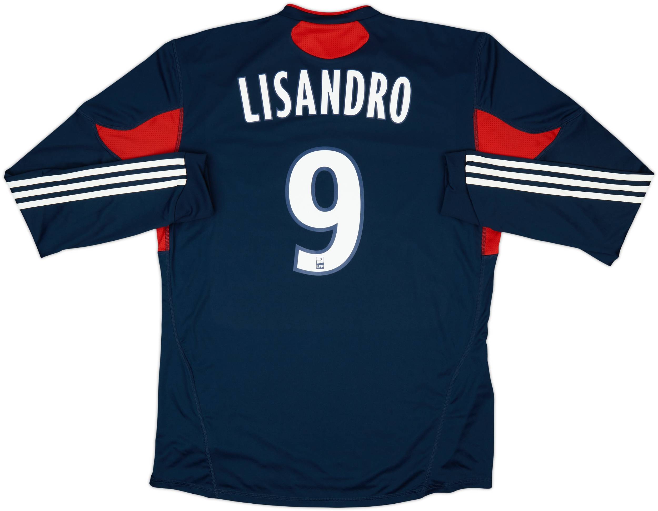 2010-11 Lyon Player Issue Third L/S Shirt Lisandro #9 (XL)