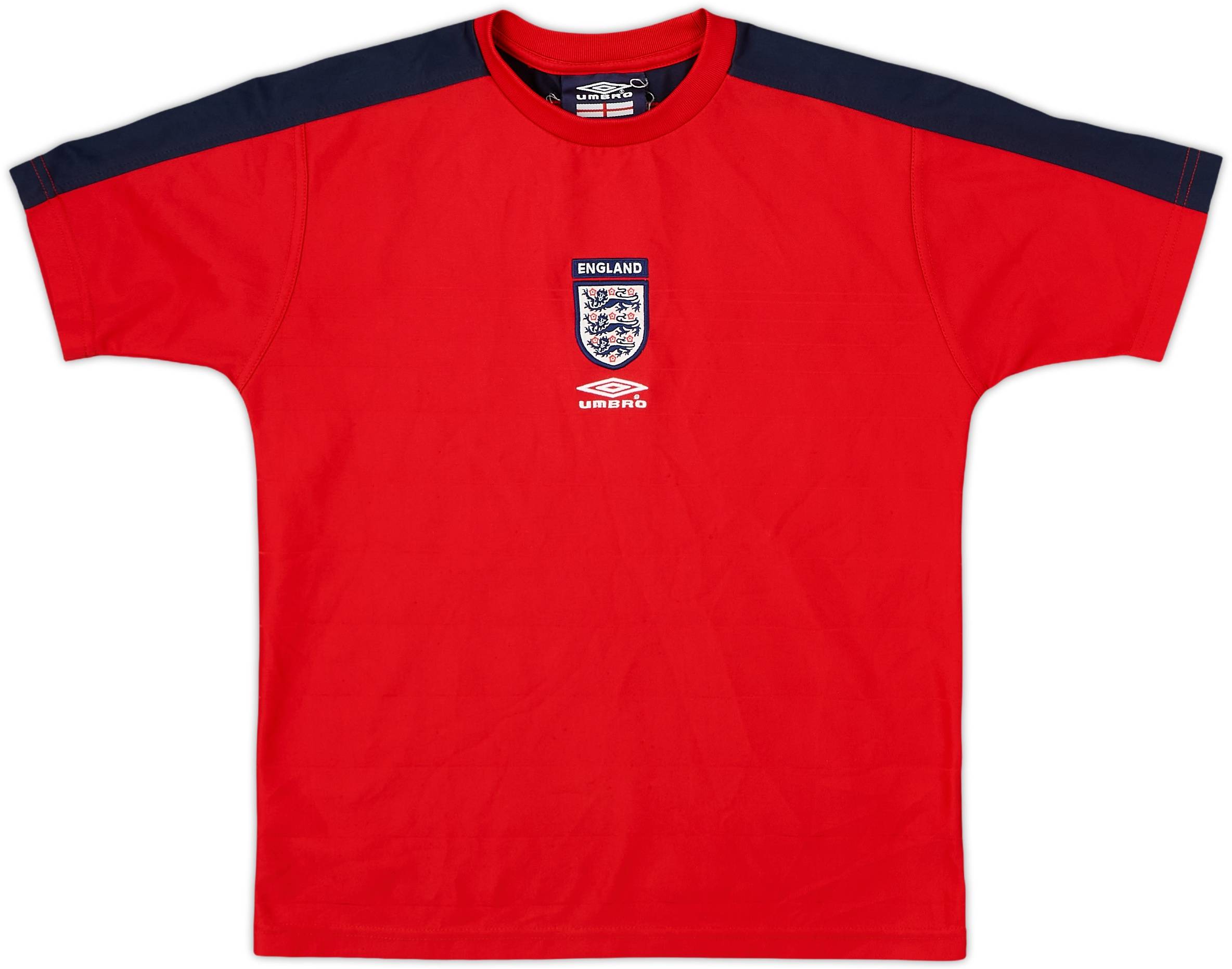 2000-02 England Umbro Training Shirt - 8/10 - (L.Boys)