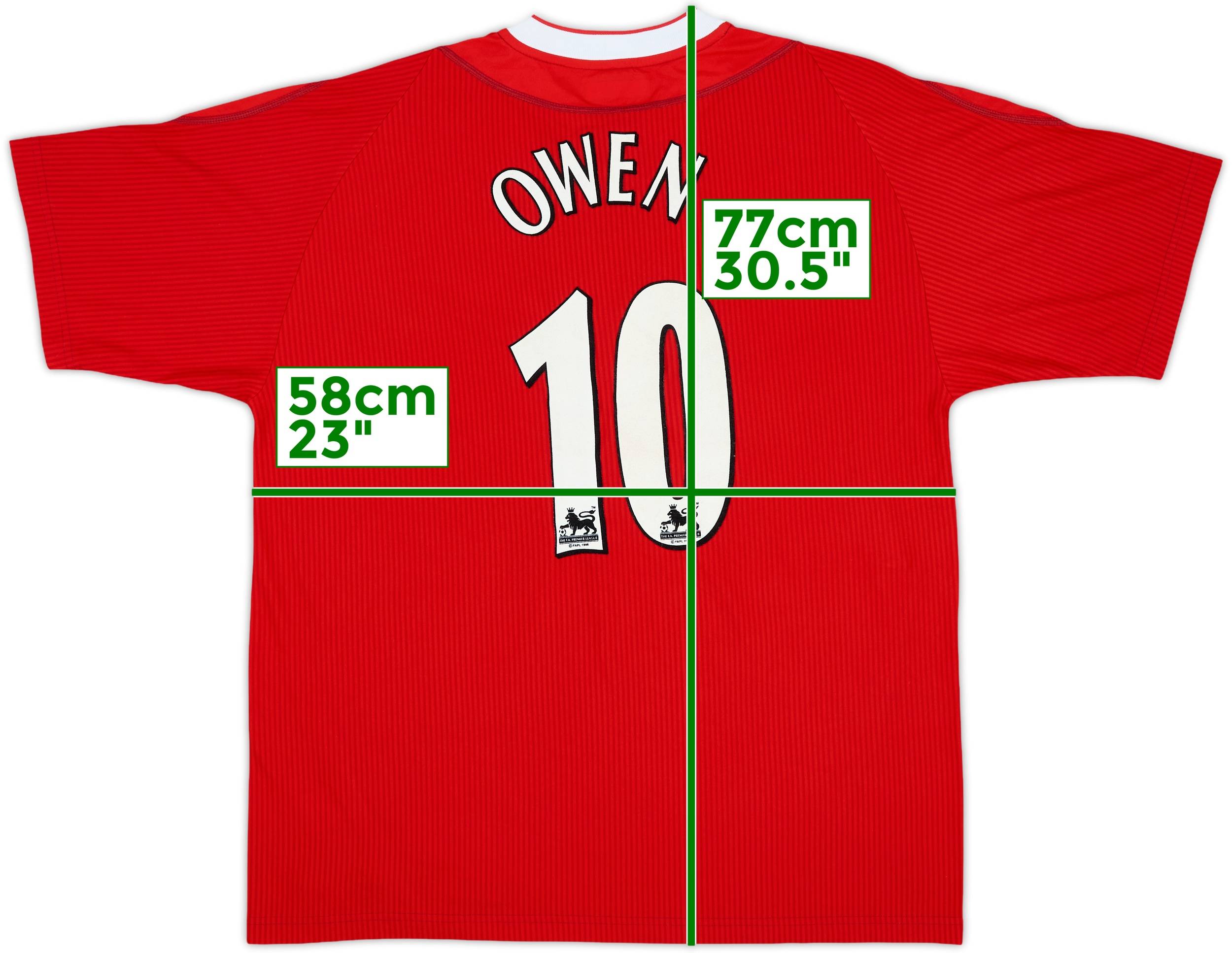 2002-04 Liverpool Home Shirt Owen #10 - 8/10 - (L)