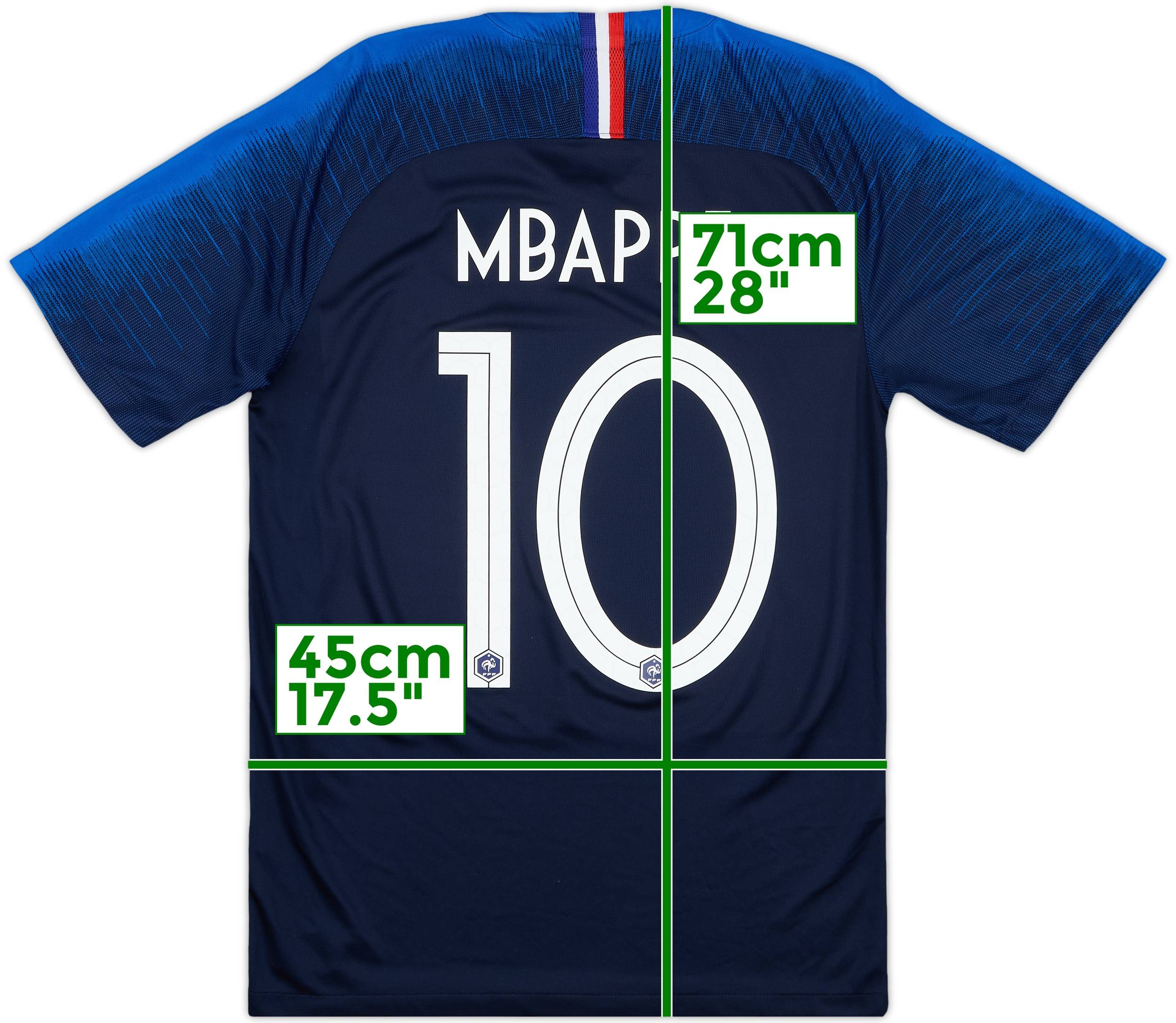 2018 France Home Shirt Mbappe #10 10/10 (M)