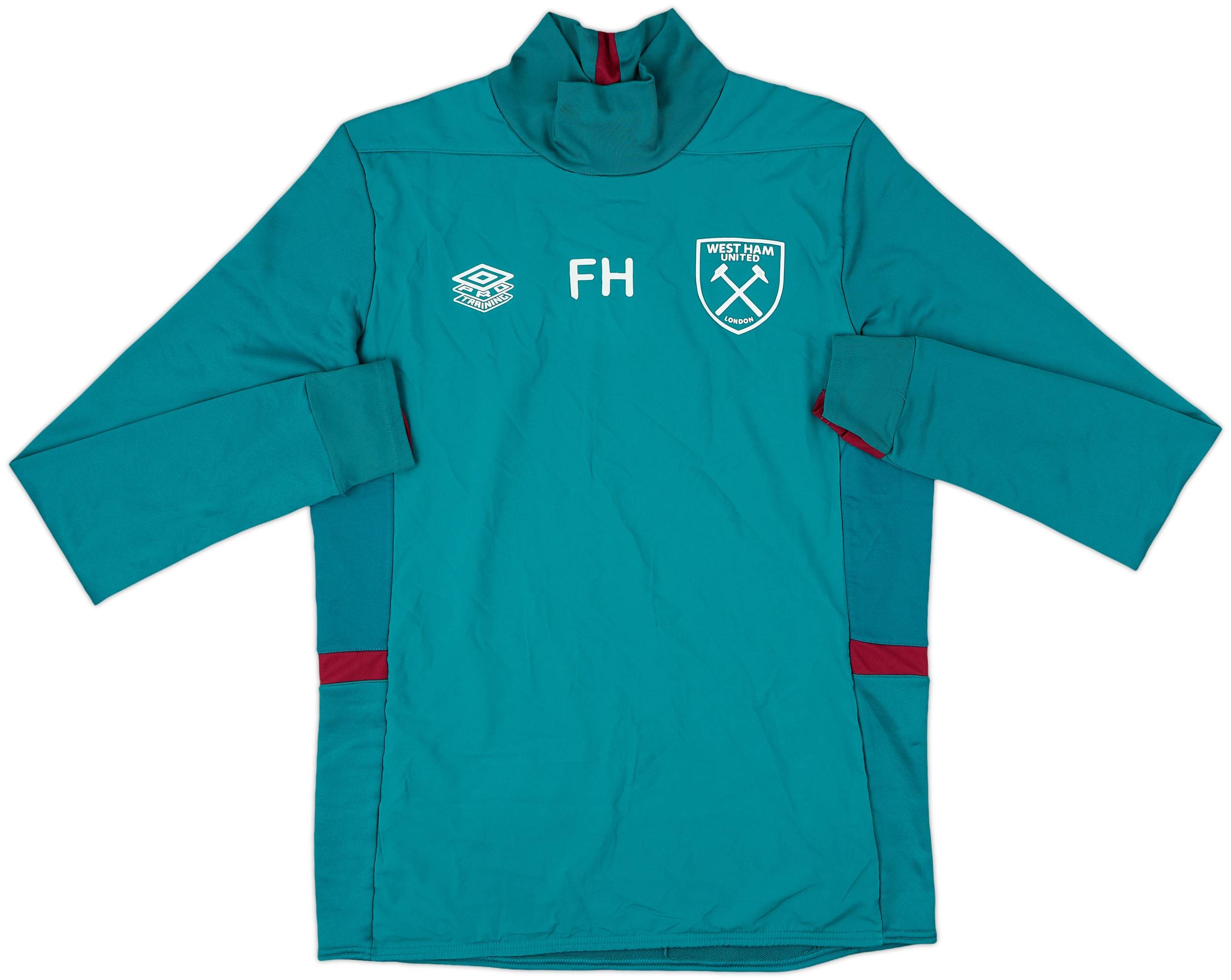2023-24 West Ham Umbro Staff Issue Drill Top FH - 7/10 - (M)