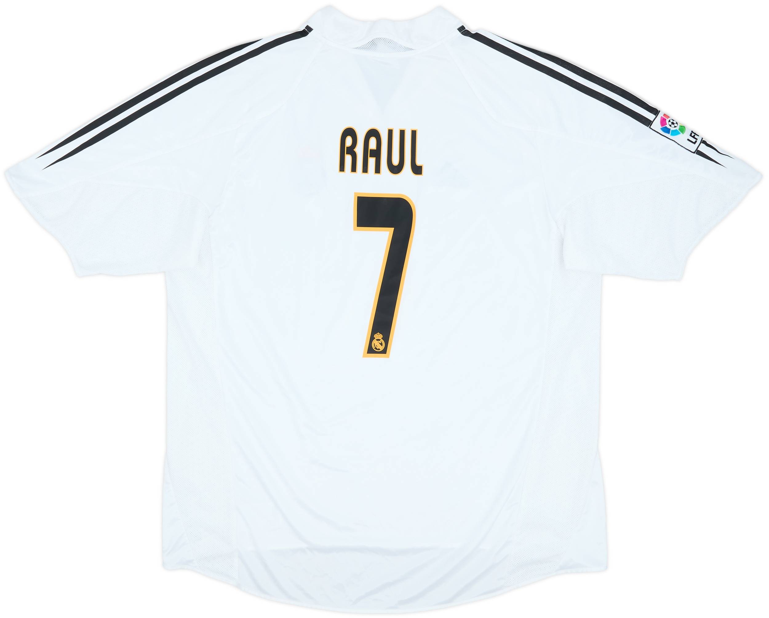 アディダス 00s real madrid #7 raul M  ADIDAS REAL MADRID 1999/2000 HOME SHIRT REISSUE WITH RAUL 7