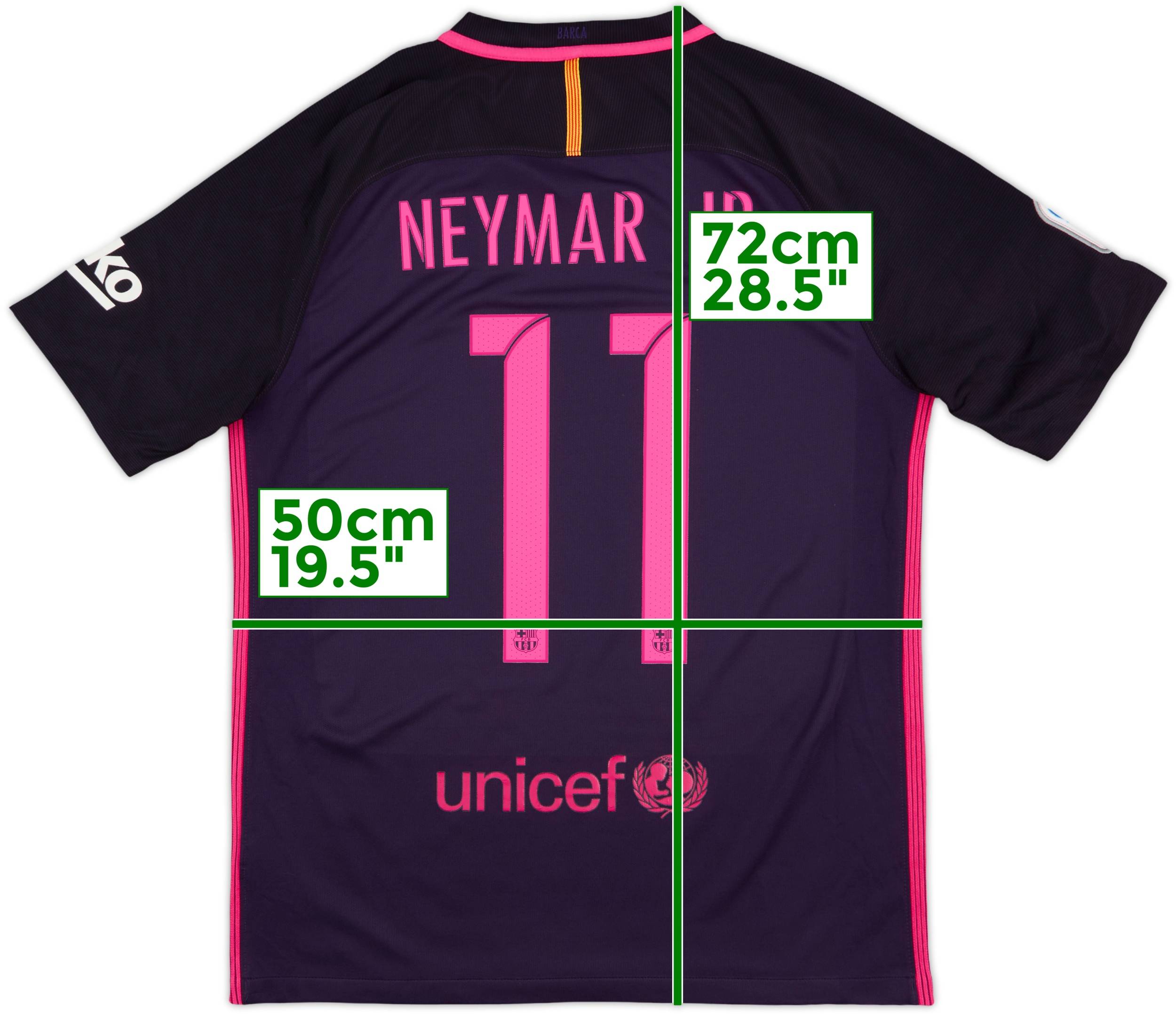 2016-17 Barcelona Away Shirt Neymar Jr #11 - 9/10 - (M)