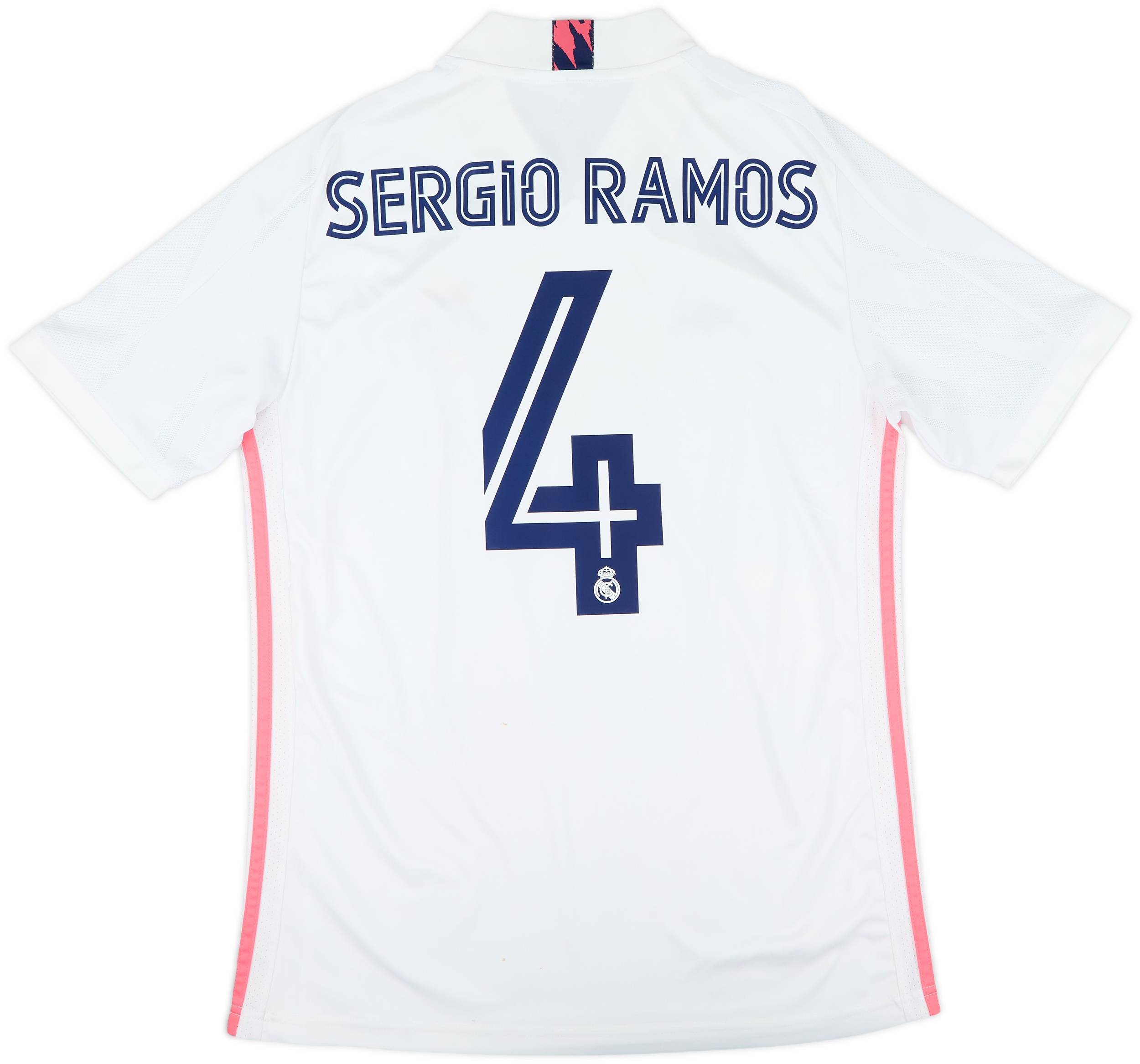 2020-21 Real Madrid Home Shirt Sergio Ramos #4 - 7/10 - (M)
