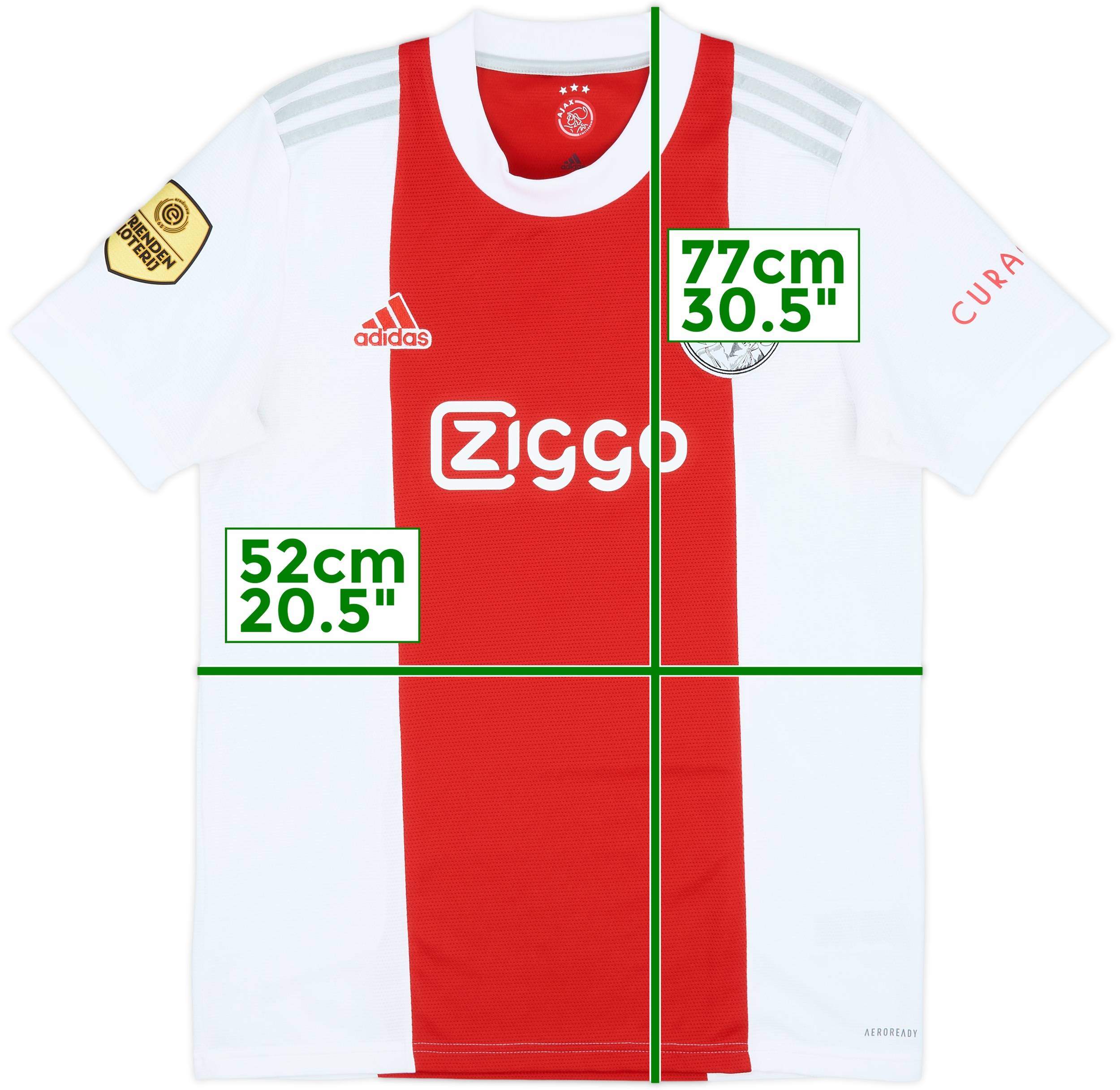 2021-22 Ajax Home Shirt #14 9/10 (M)