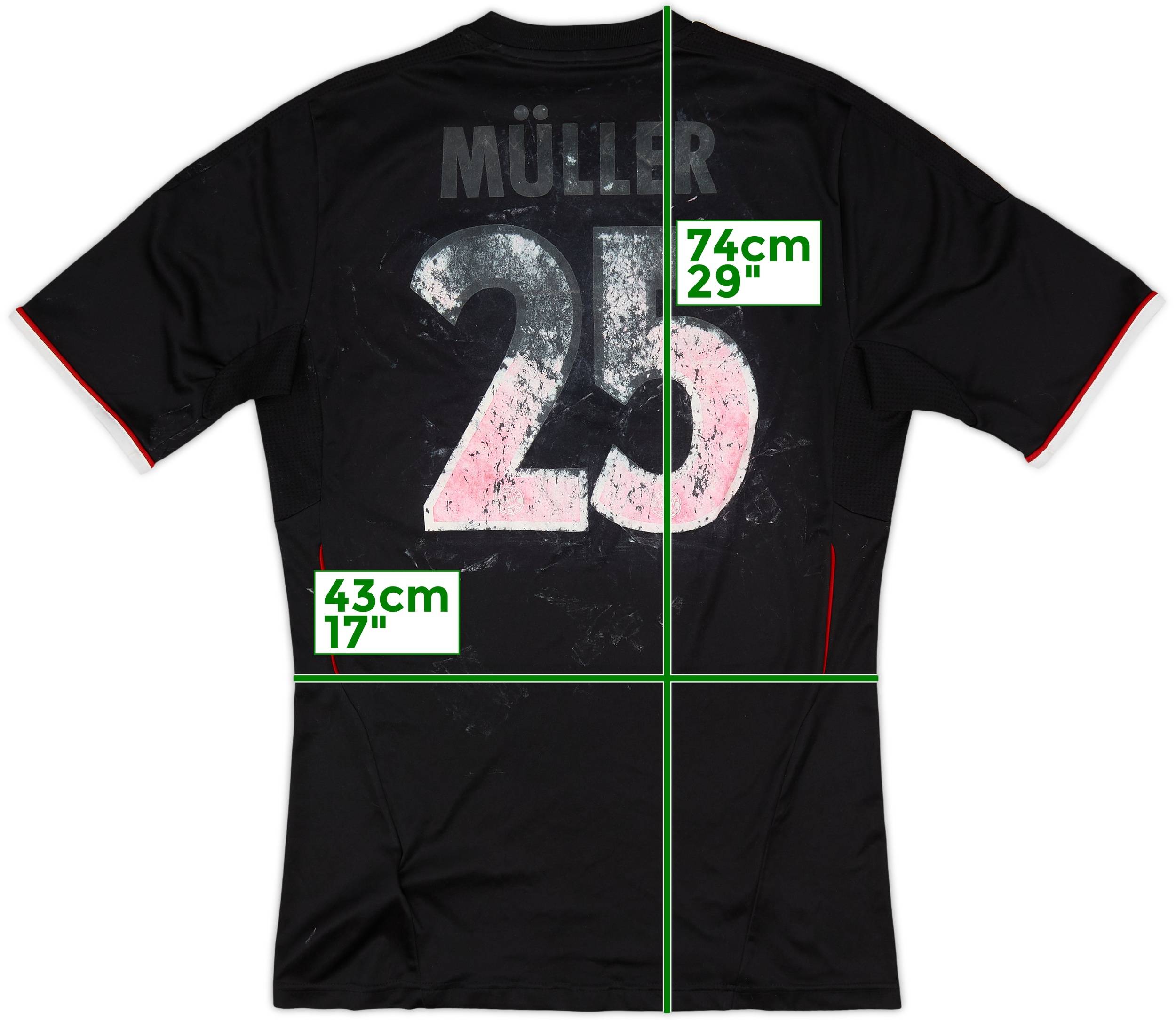 2011-12 Bayern Munich Third Shirt Muller #25 - 3/10 - (S)
