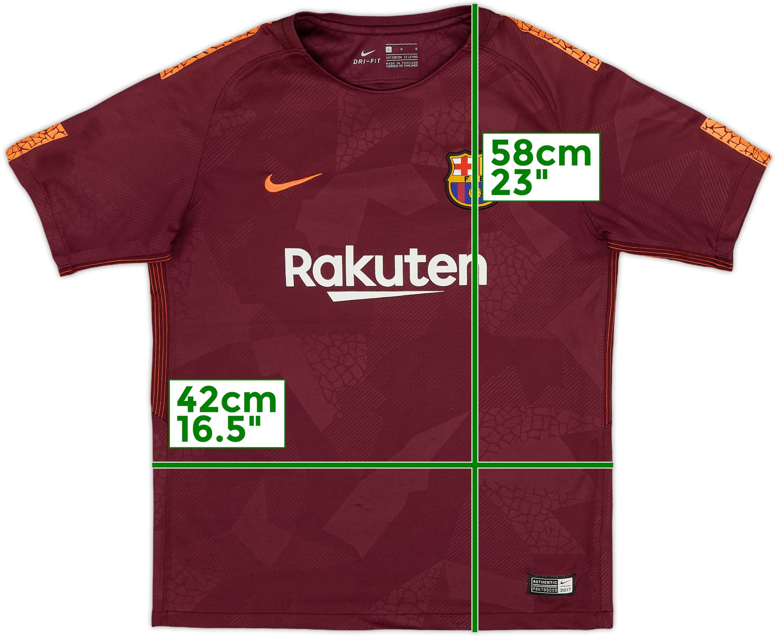 2017-18 Barcelona Third Shirt - 8/10 - (L.Boys)