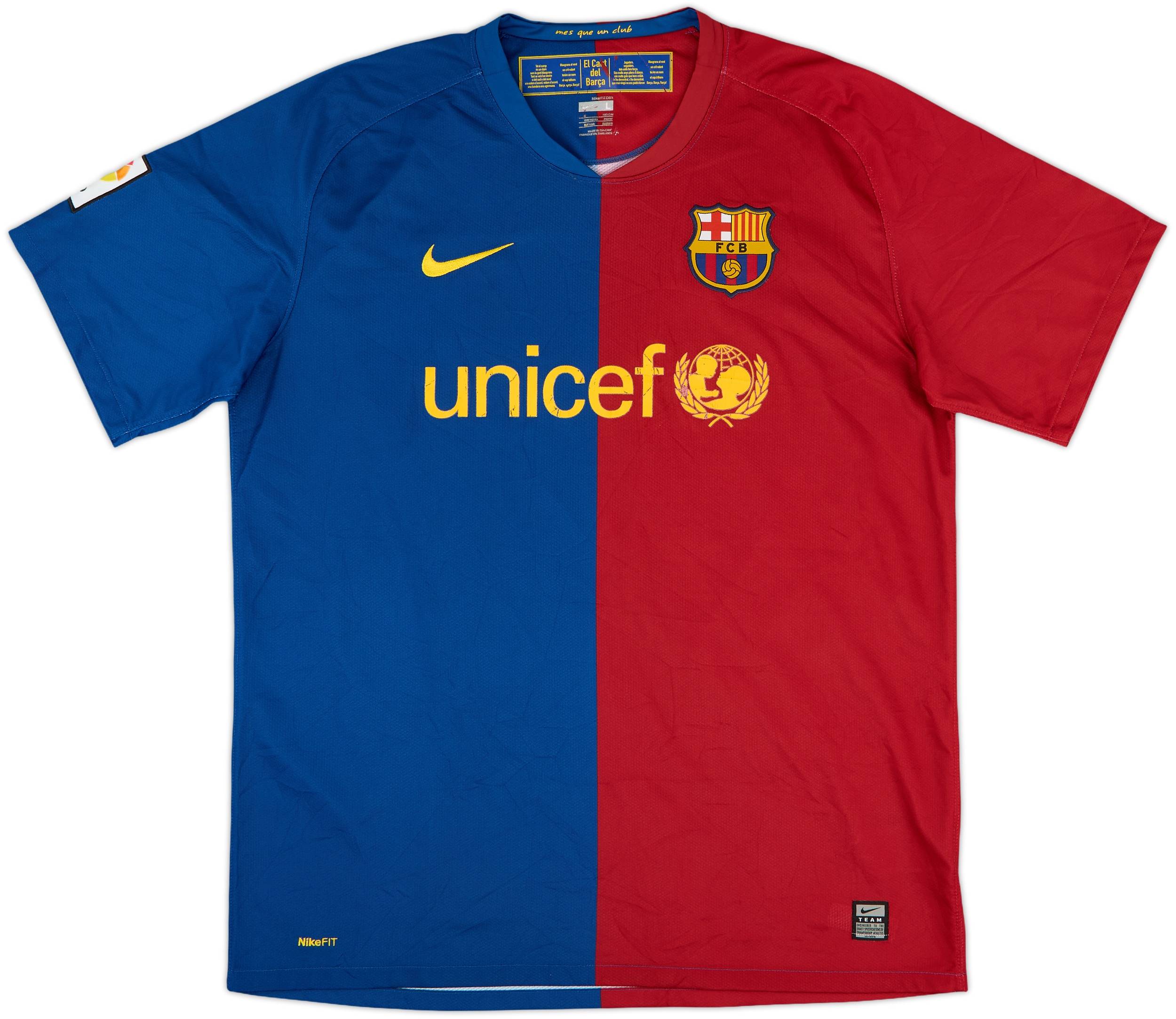 2008-09 Barcelona Home Shirt Messi #10 - 6/10 - (L)