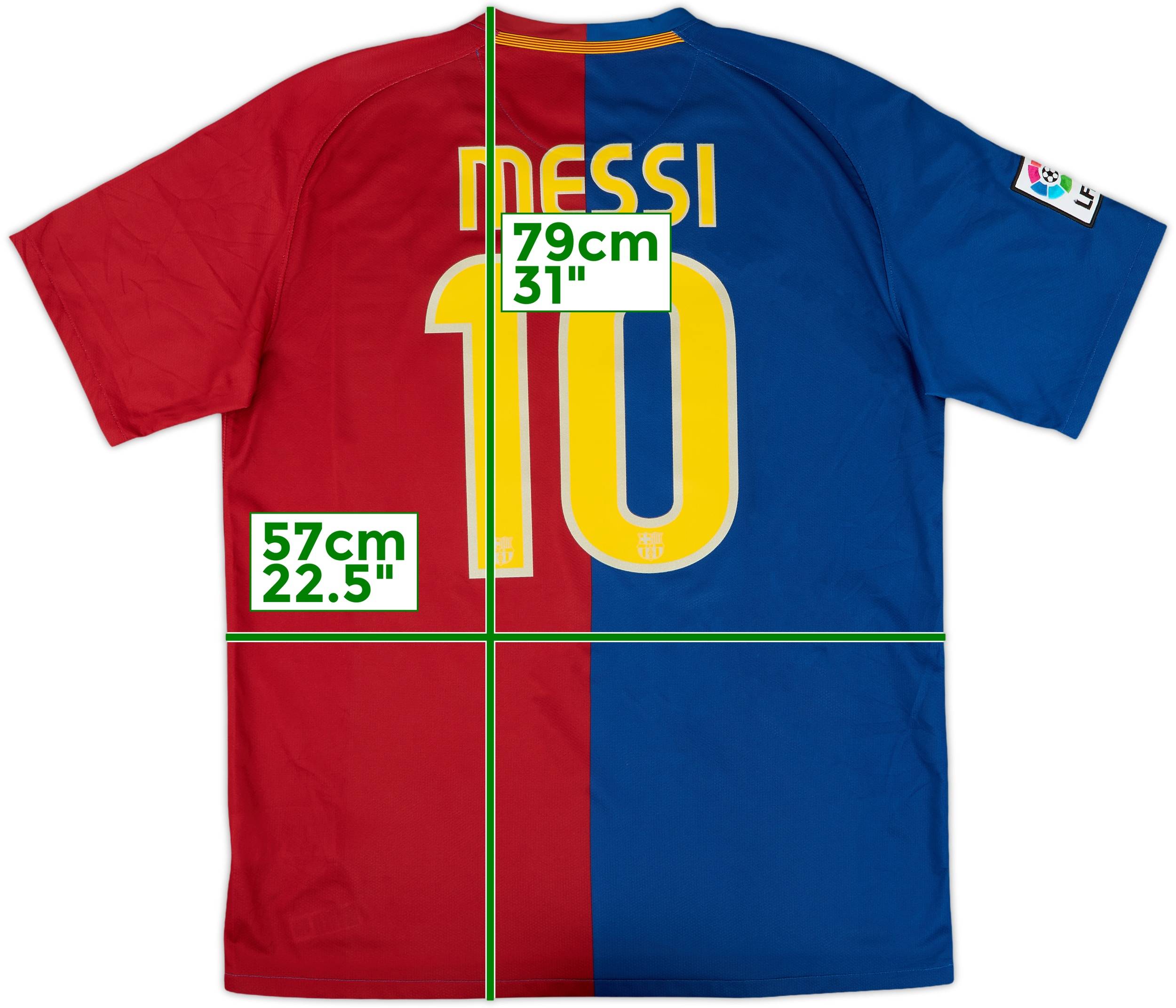 2008-09 Barcelona Home Shirt Messi #10 - 6/10 - (L)