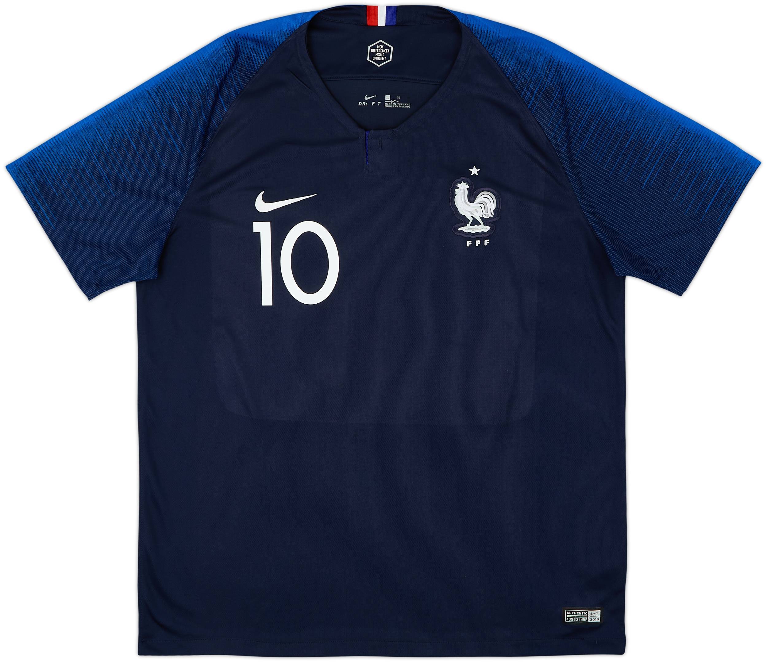 2018 France Home Shirt Mbappe #10 8/10 (XL)