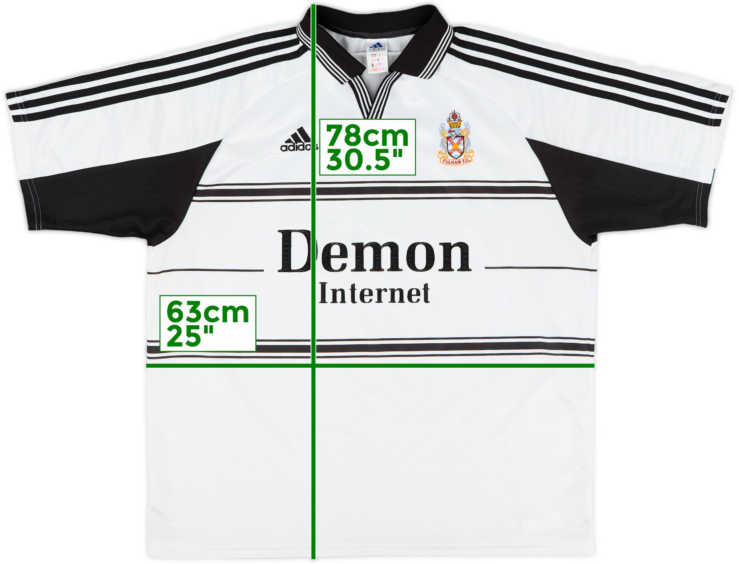 1999-00 Fulham Home Shirt - 8/10 - (XL)