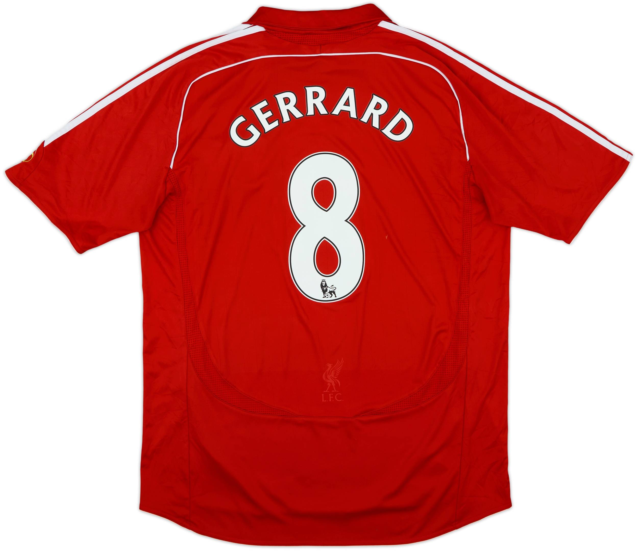 リバプール GERRARD 8 adidas シャツ Gerrard #8 Jersey Liverpool FC Football Shirt Adidas Jersey Size S